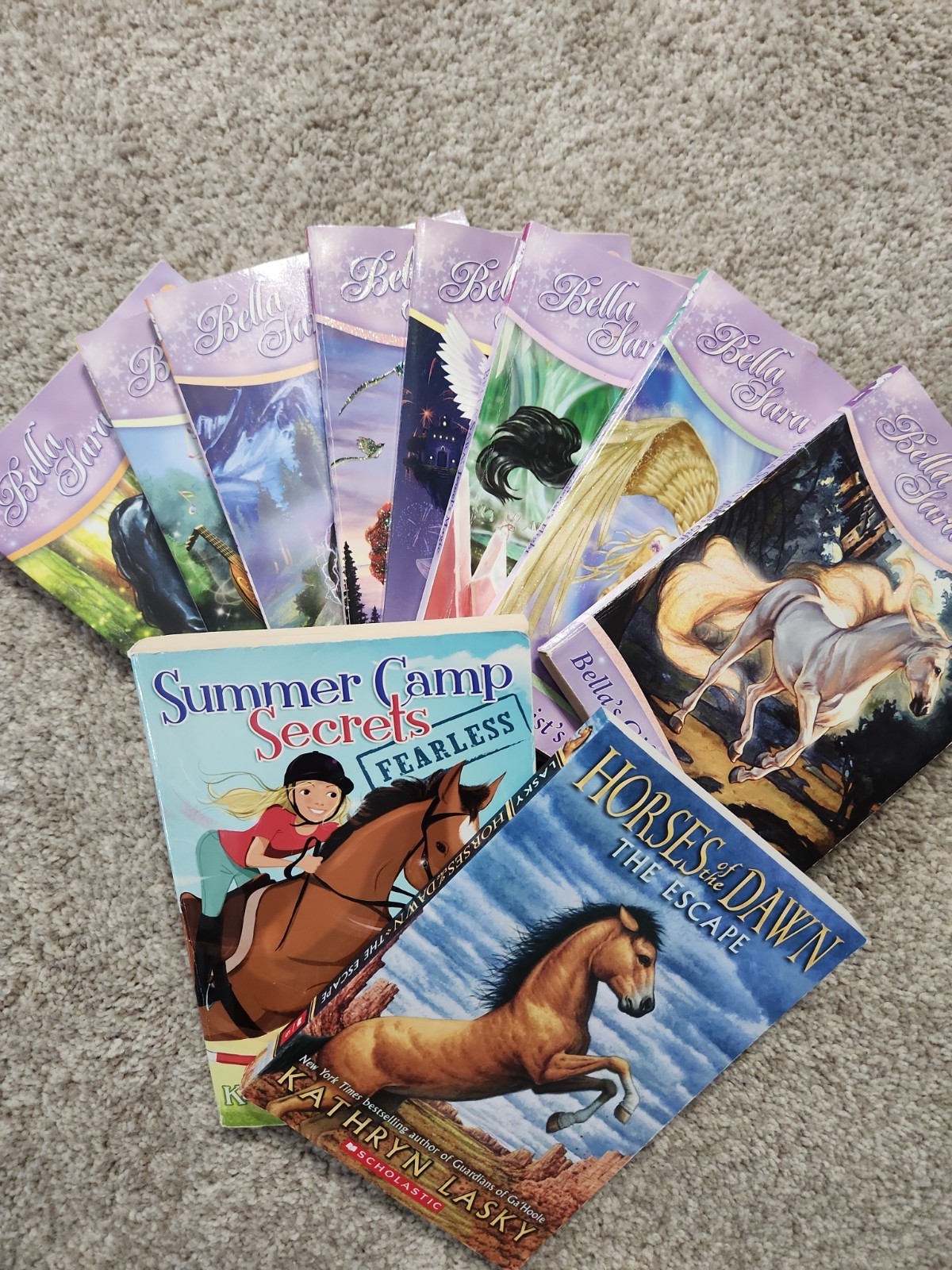 10 Horse Books Kids YA Bella Sara Series Kathryn Lasky Summer Camp Secrets