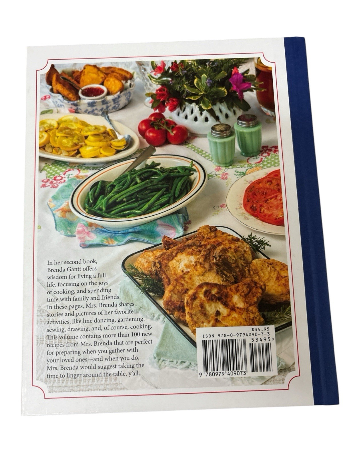 Brenda Gantt Linger Around the Table Y’all Hardcover Cookbook 2022 Pre-Owned