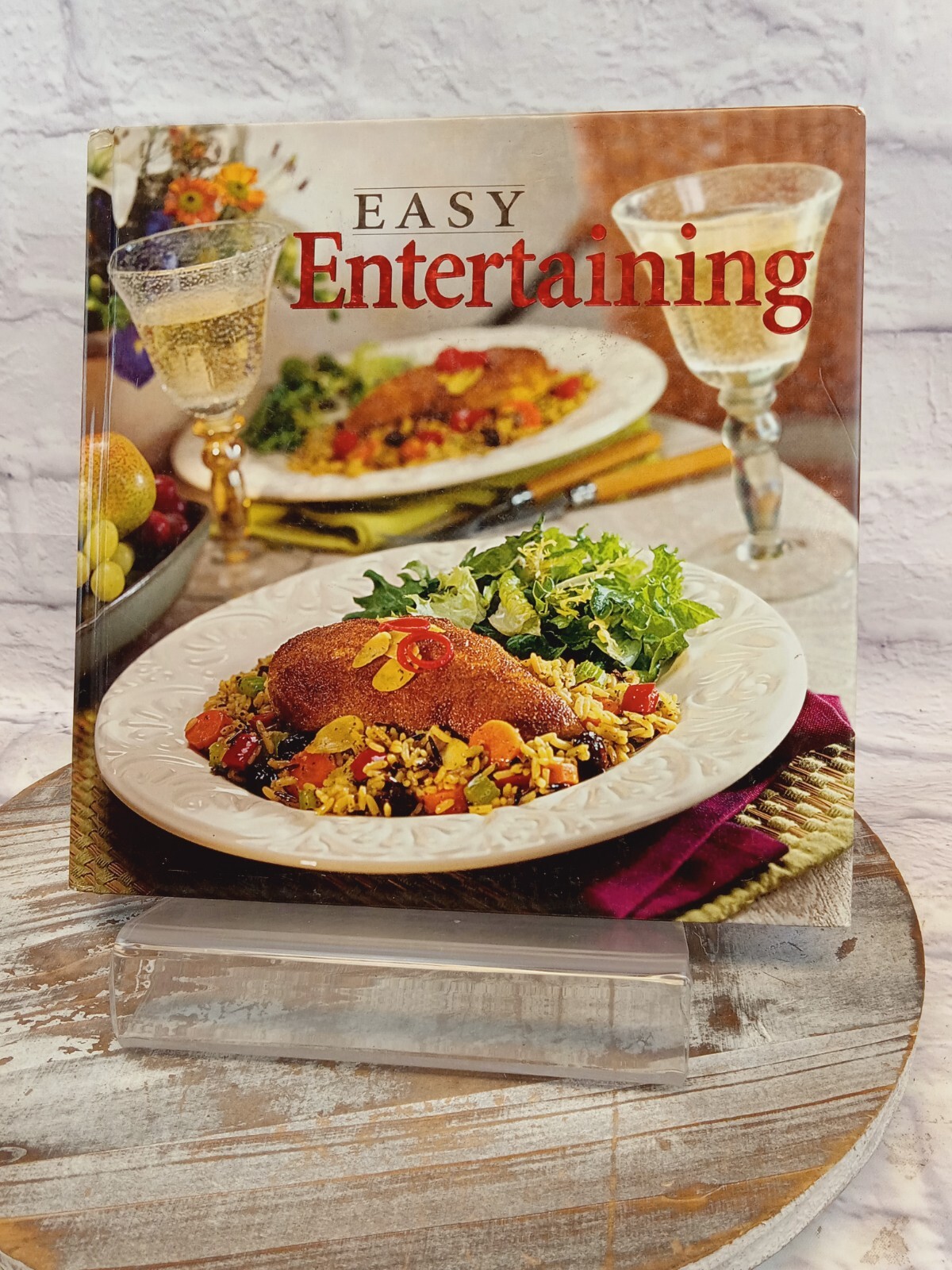 EASY ENTERTAINING COOKBOOK FROM 2000 – 371 COLORED PAGES .