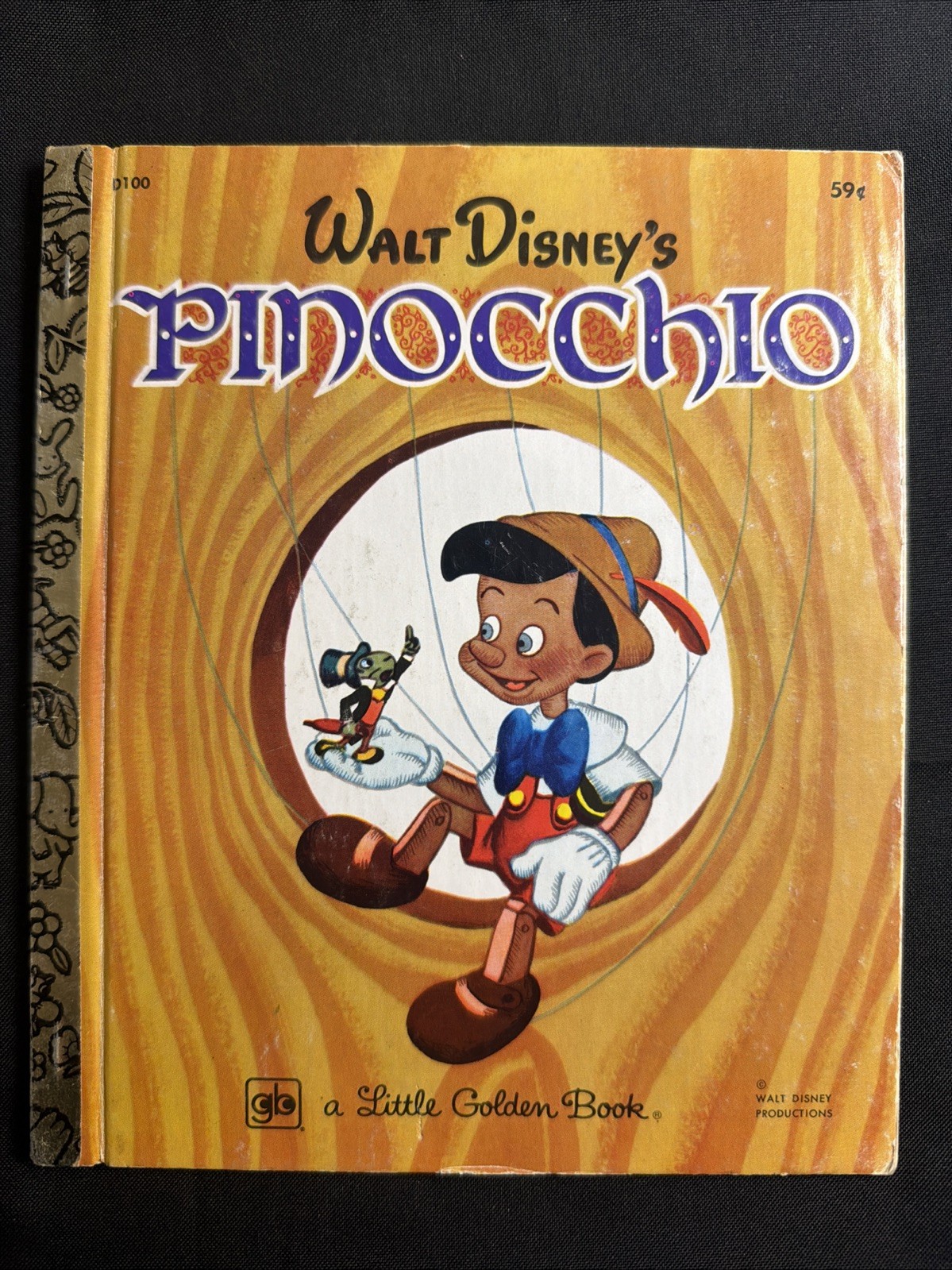 Vintage A Little Golden Book Disney’s Pinocchio 1978 .59 D100 #7471