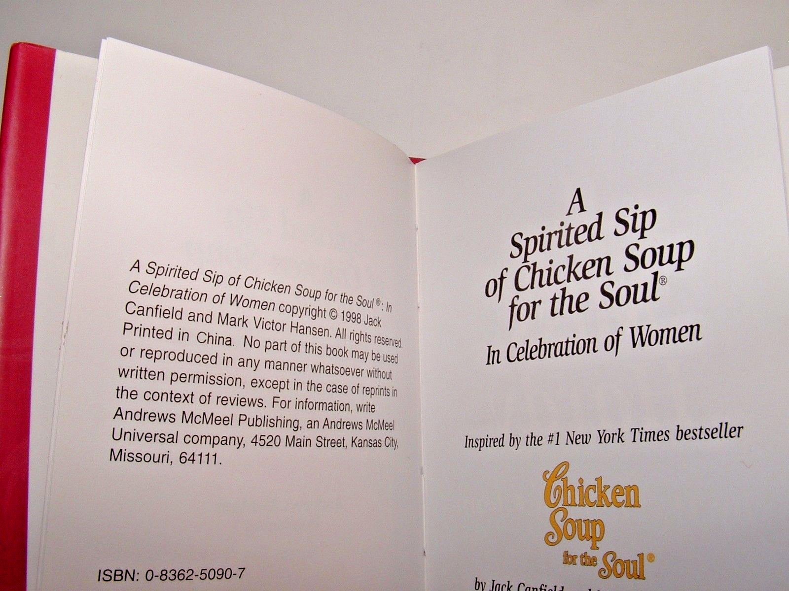 Spirited Sip of Chicken Soup…Celebration of Women, Mini Book, 1998, pre-owned