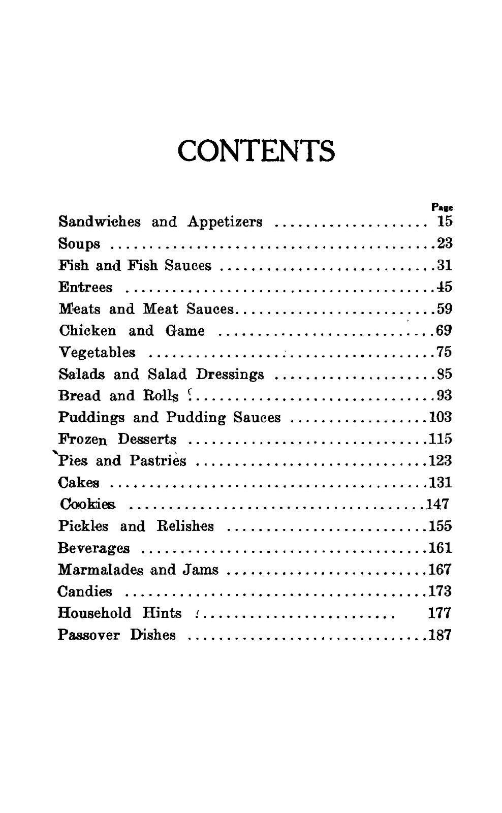 1909 The Council Cook Book By The Council Of Jewish Women 175 Pages
