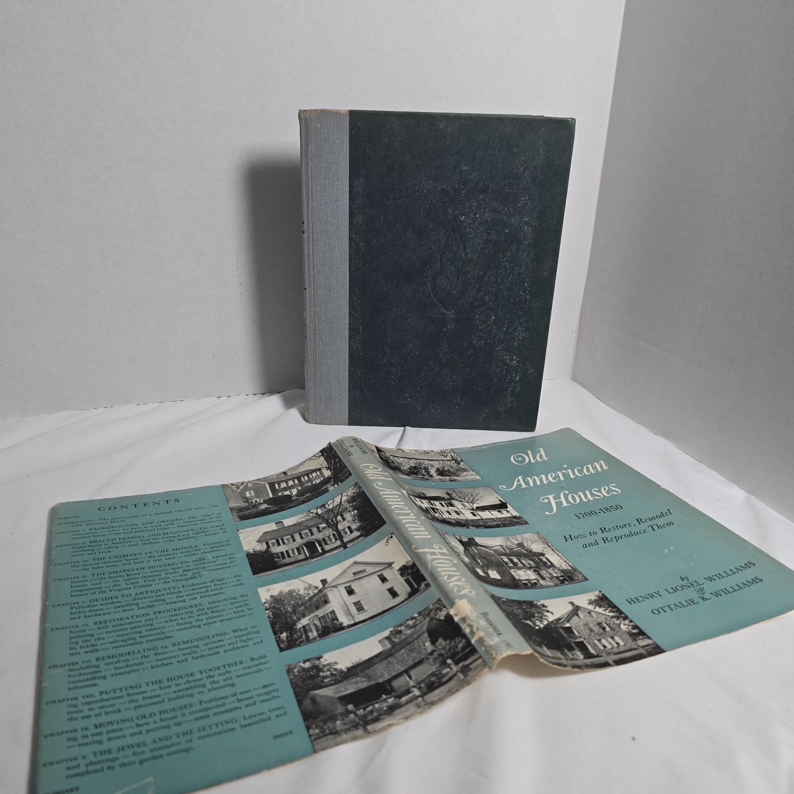 Old American Houses 1700-1850 Restore Remodel Reproduce Williams VTG HC DJ 1957