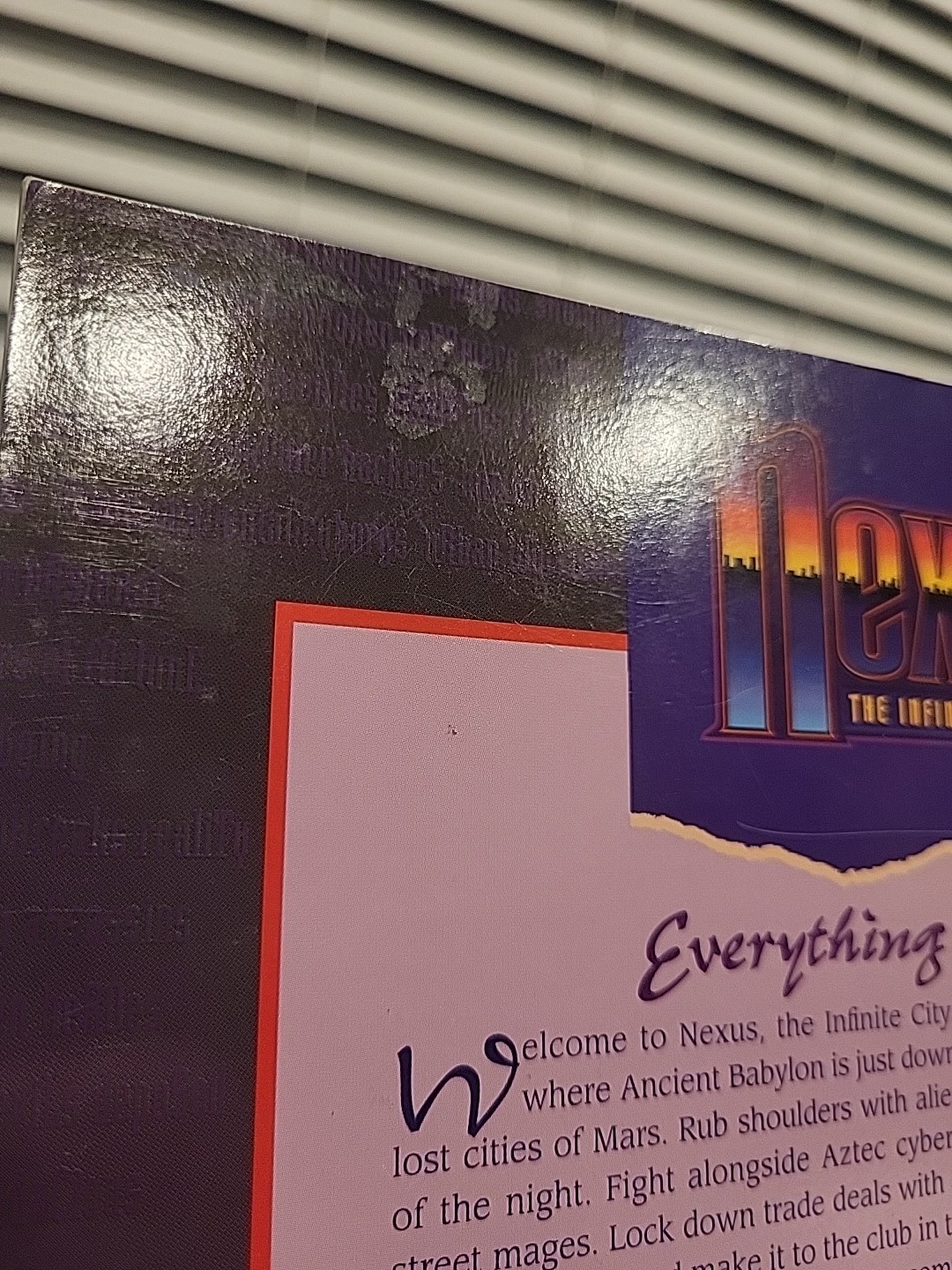 Nexus: The Infinite City, Realities on the Edge, RPG setting Daedalus Games 1994