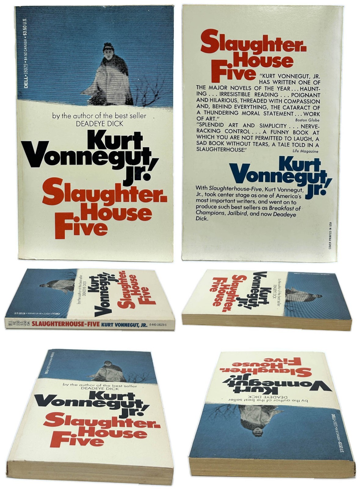 Kurt Vonnegut Lot of 4 mm pb SLAUGHTERHOUSE 5, GALAPAGOS, JAILBIRD, HOCUS POCUS