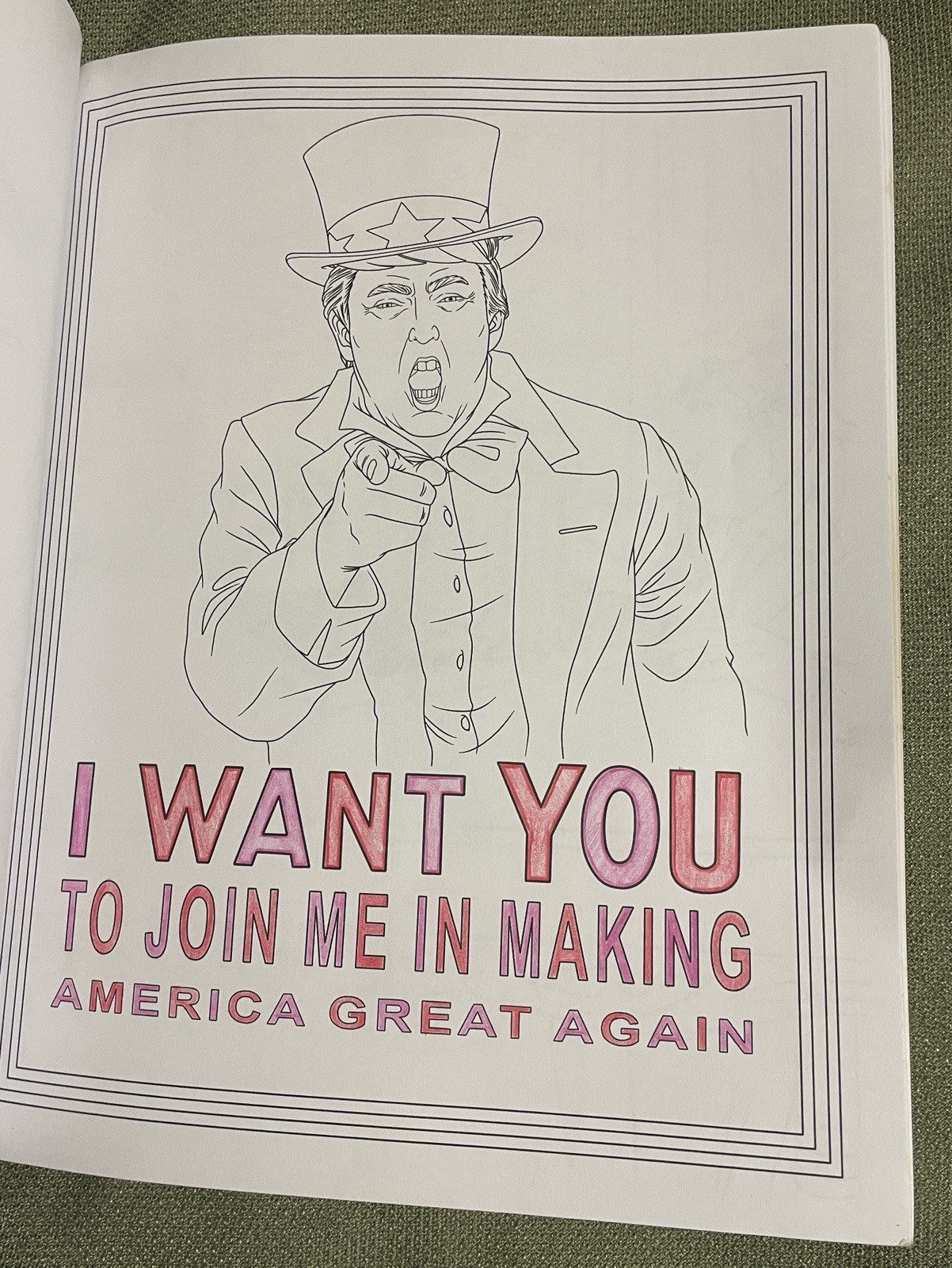 “THE TRUMP COLORING BOOK” by M.G. ANTHONY President Donald J POST HILL PRESS