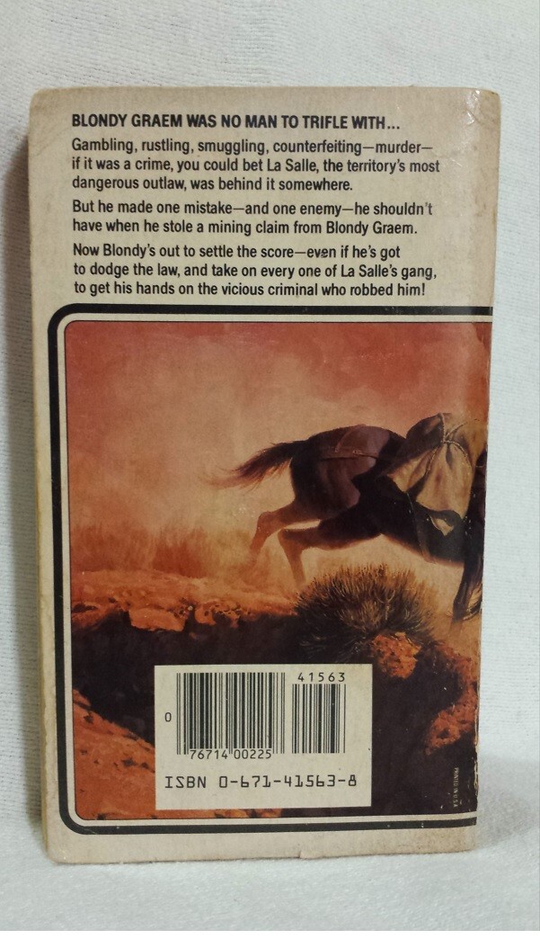 Tragedy Trail Max Brand Action American Western Vintage Paperback 1980s
