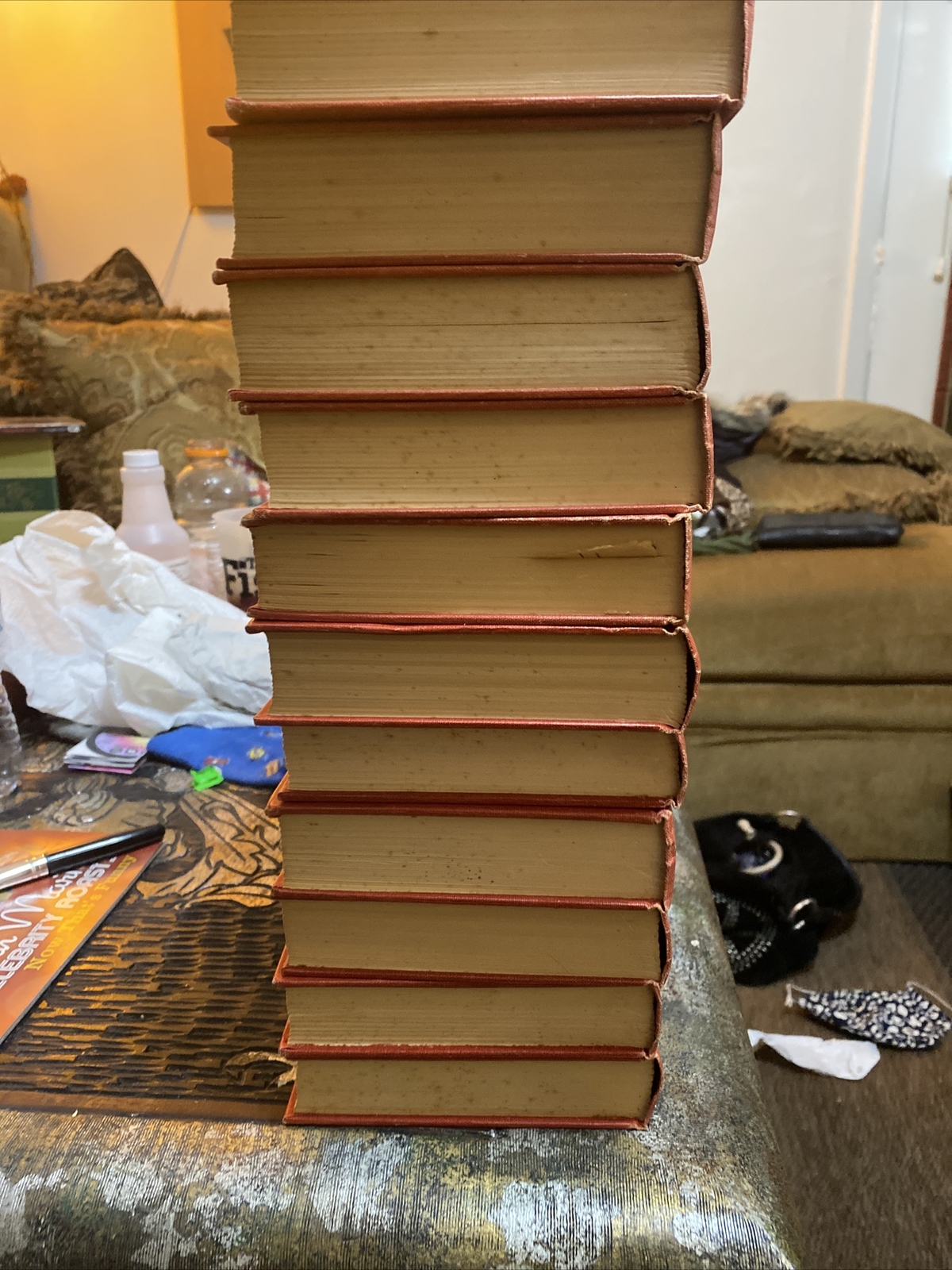 CLASSICS LOT OF 23 “THE WORKS OF“ LACK’s READERS SERVICE CO BOOKS, RED COVER
