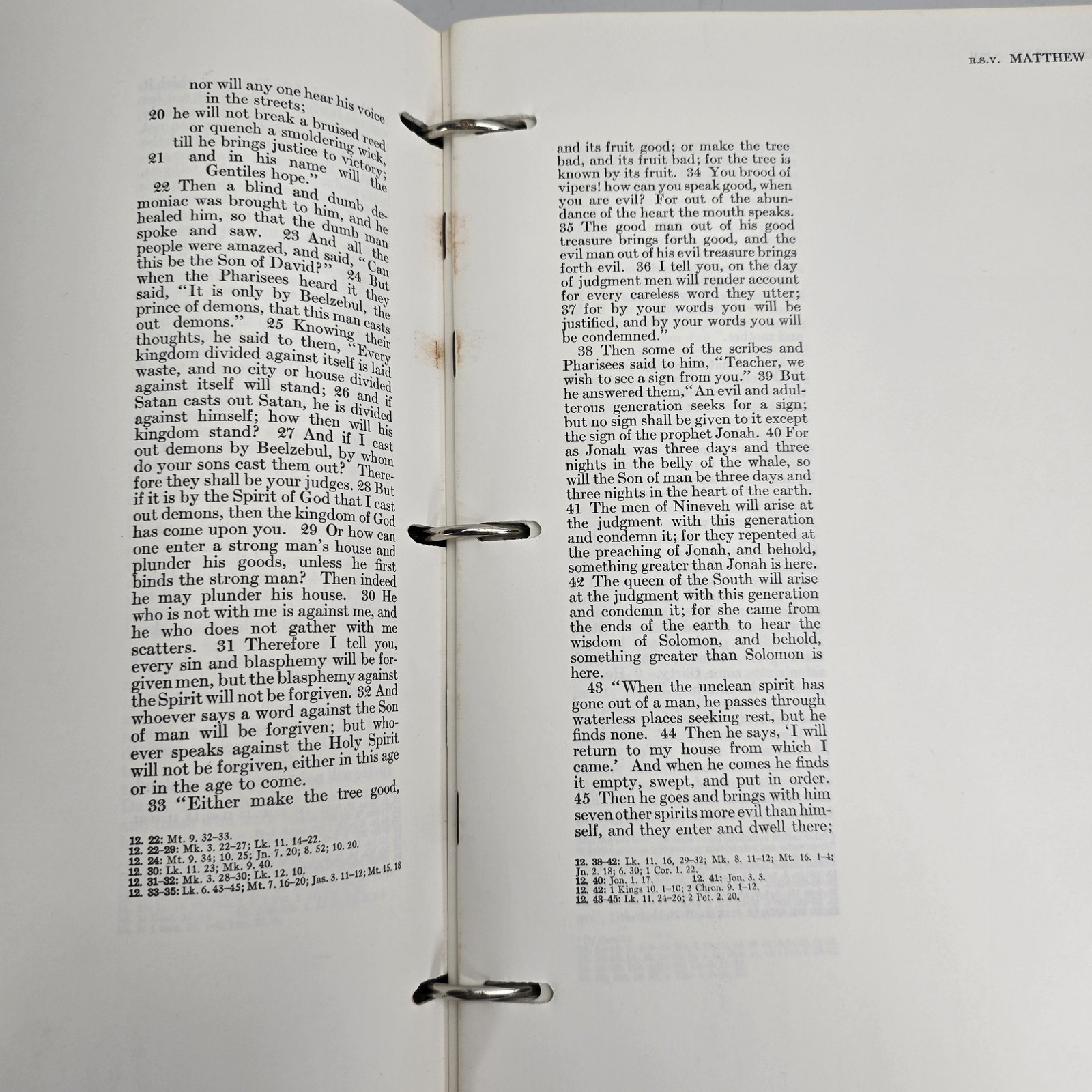 The New Covenant New Testament RSV Wide Margin 3 Ring Binder 1962 Looseleaf