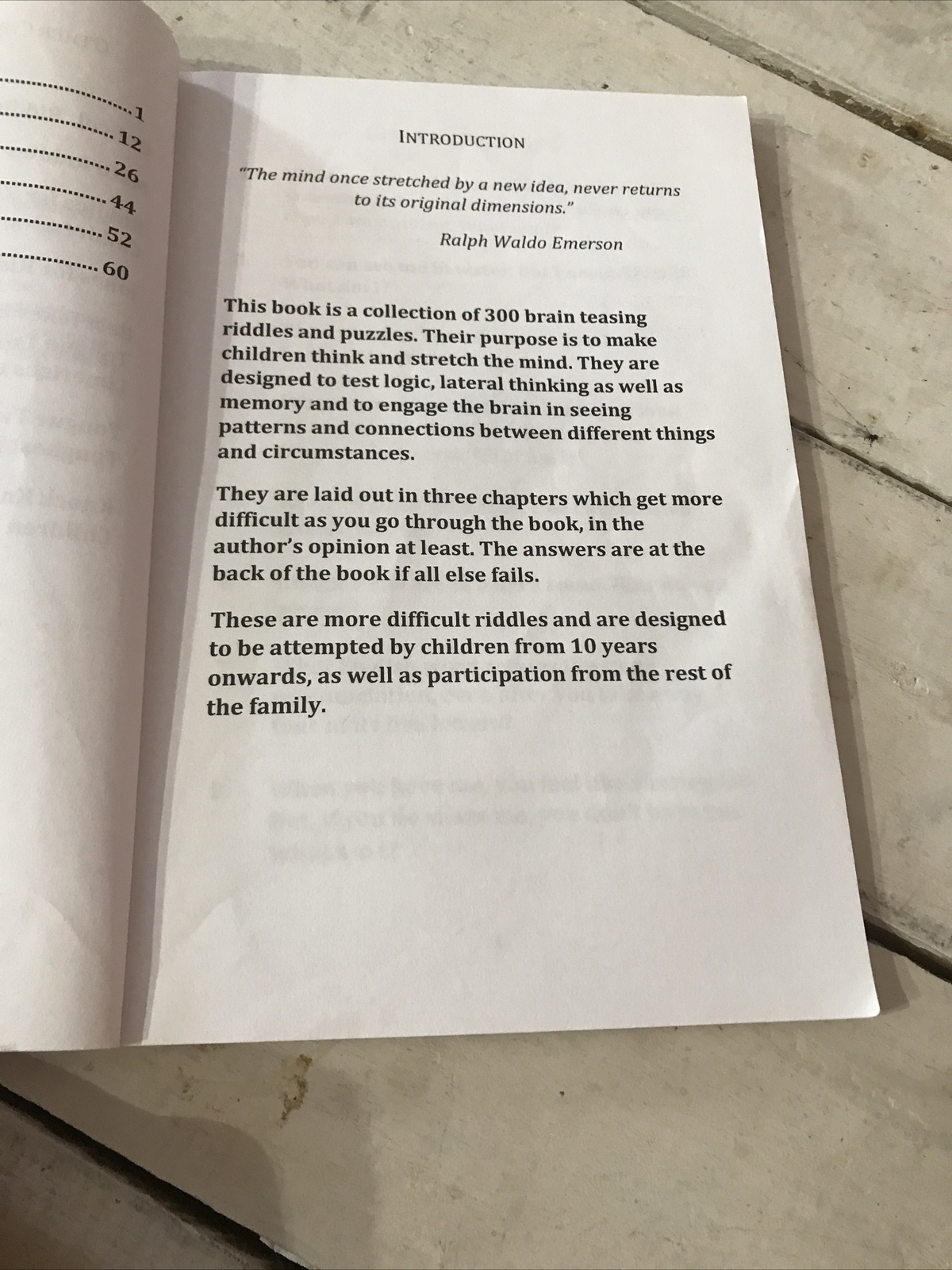Difficult Riddles for Smart Kids M. Prefontaine Brain Teaser Workbook