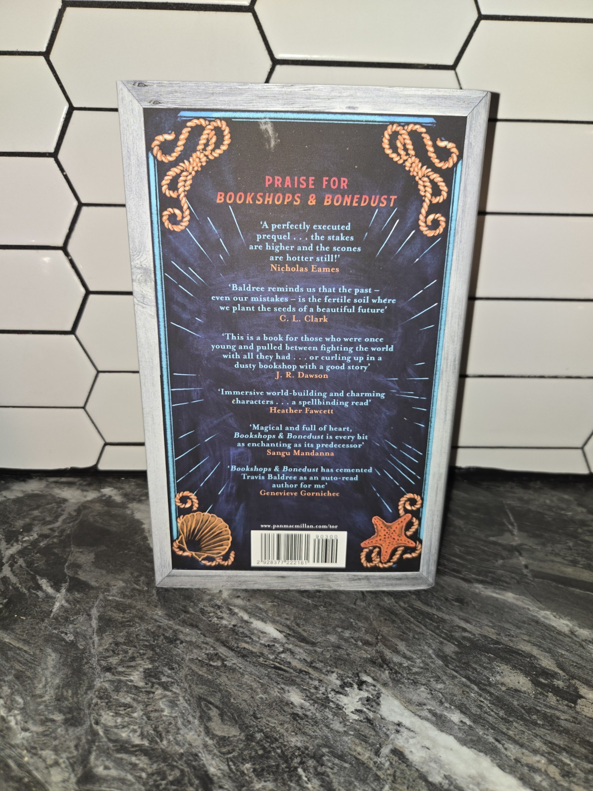 Waterstones Exclusive Bookshops & Bonedust Travis Baldree Signed Stenciled Edges
