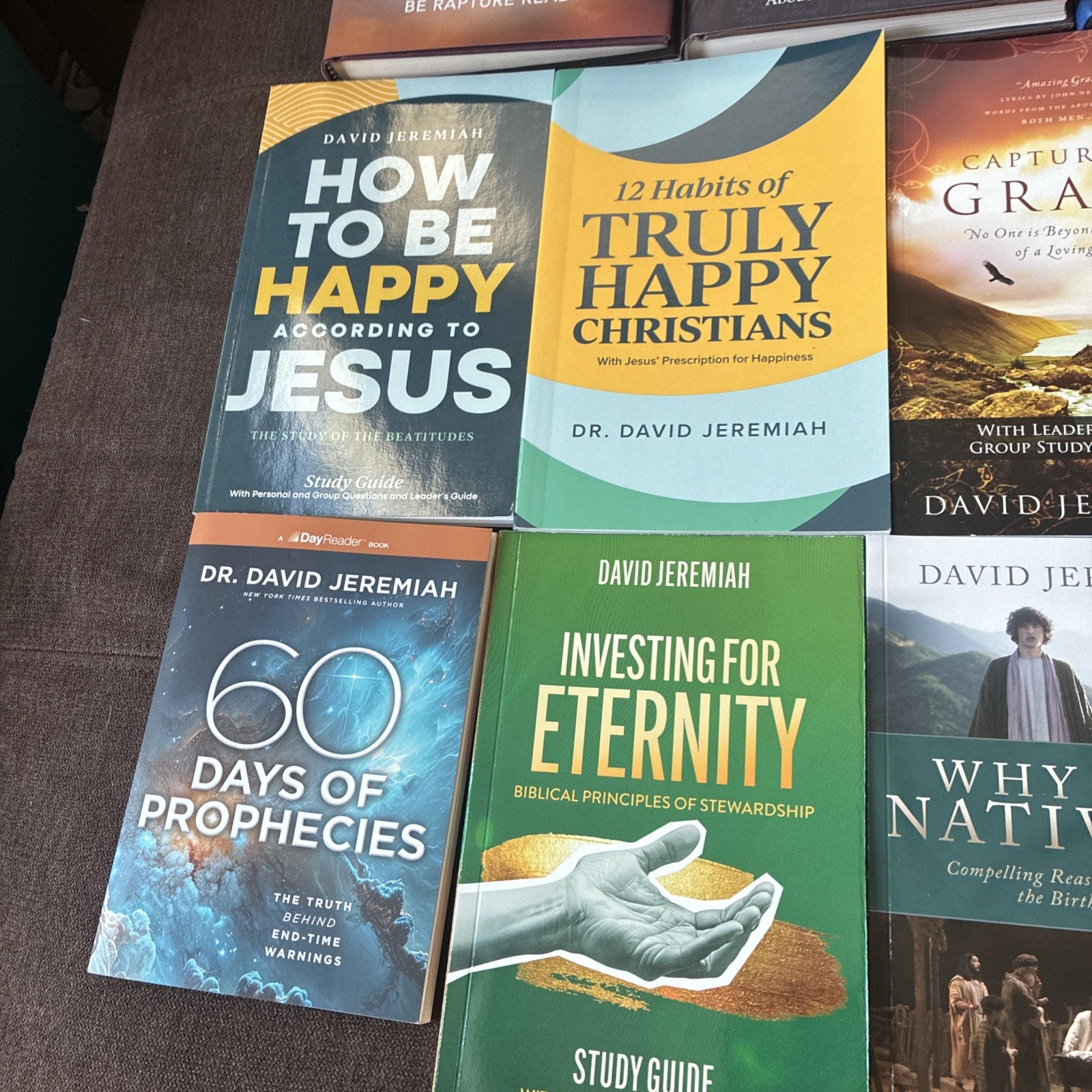 11 Dr. David Jeremiah Books Prophesy/Christian Living/Study Guides 3 HB 1 Signed