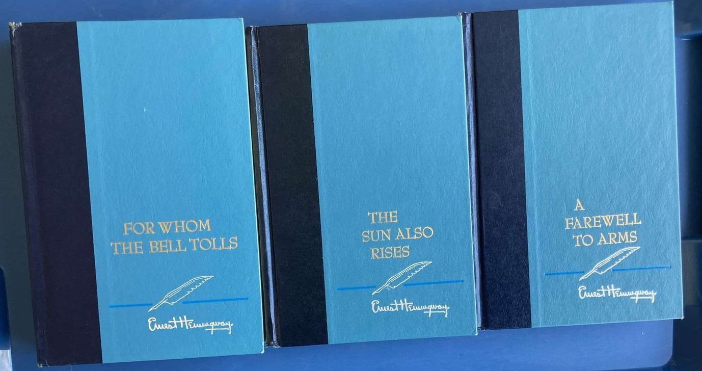 Three Volume Set – ERNEST HEMINGWAY Hardcover Books – Scribner’s New York