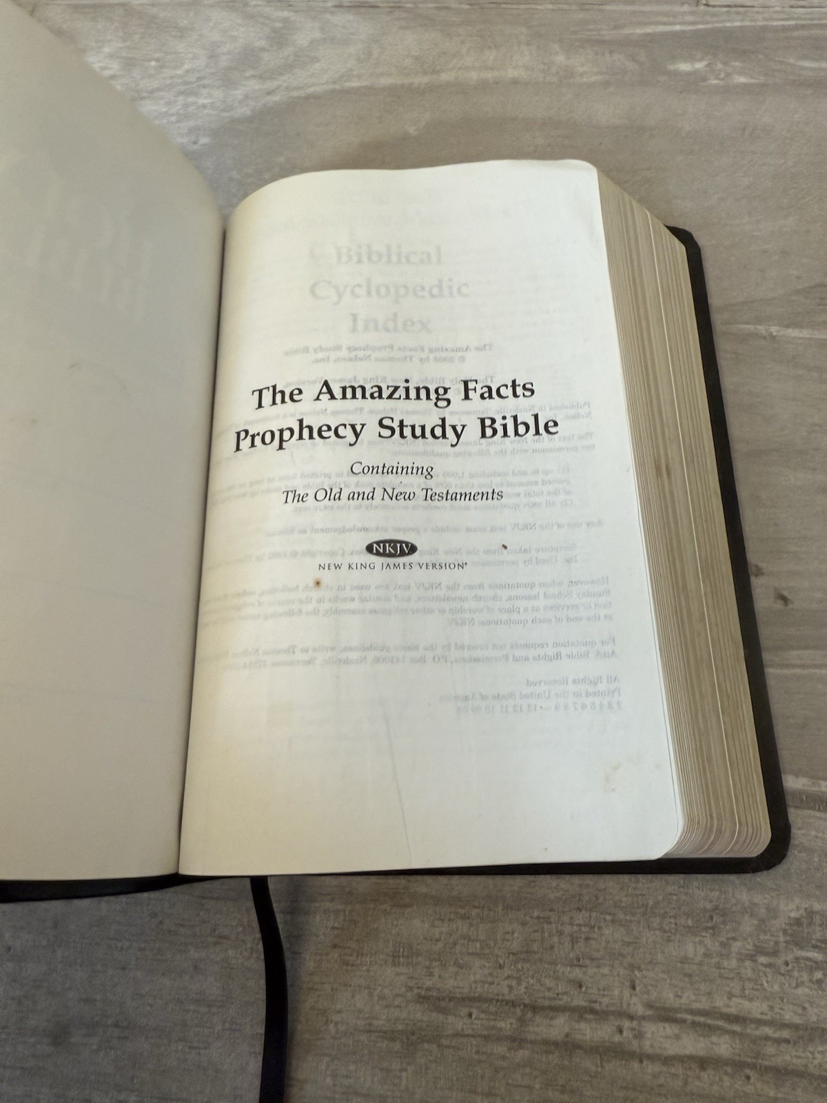 ✝️ The Prophecy Study Bible – Holy Bible Leather Cover 2008 NKJV New King James
