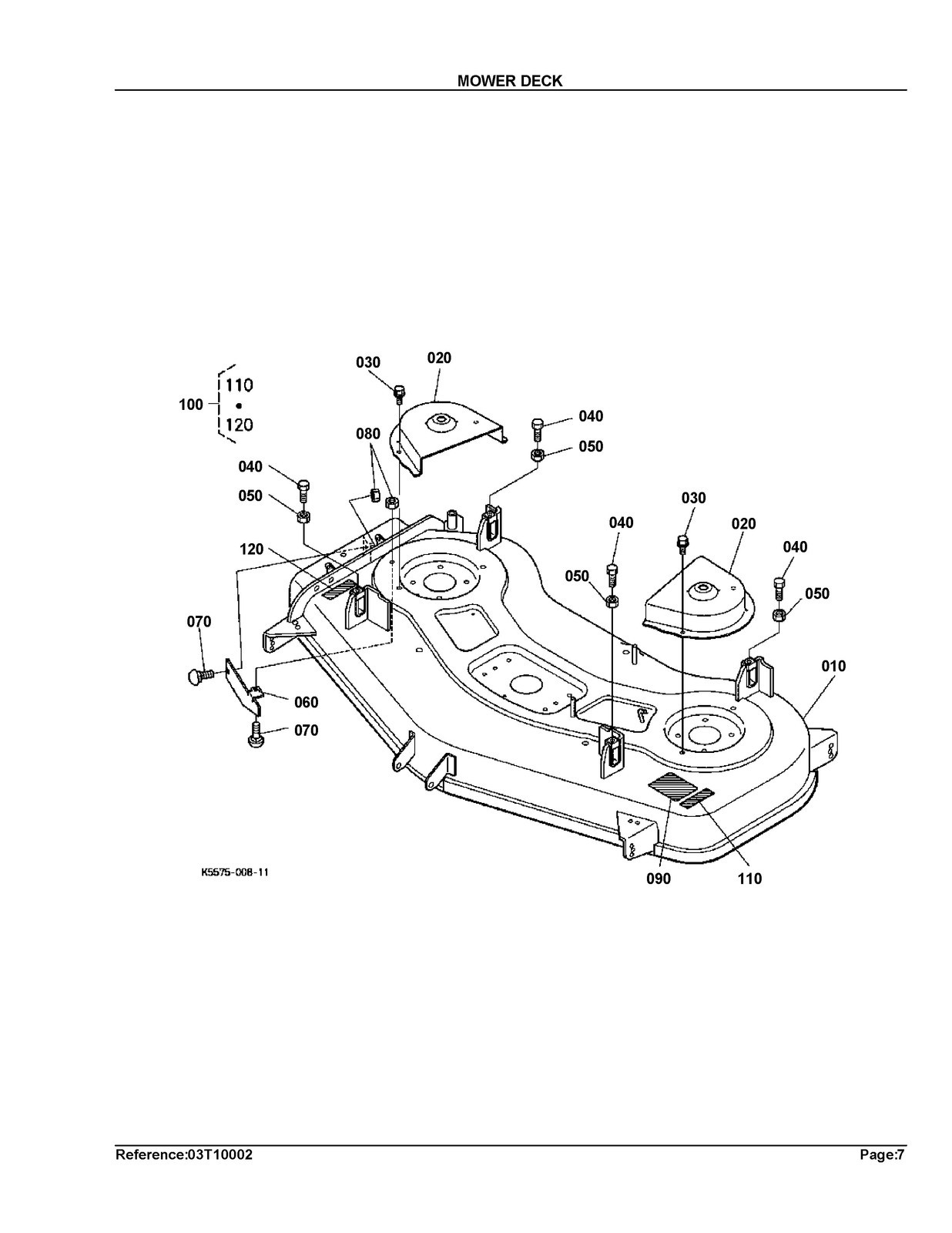 KUBOTA RCK54-23ZG Parts Manual – STEEL WIRE BINDING – PROTECTIVE COVERING