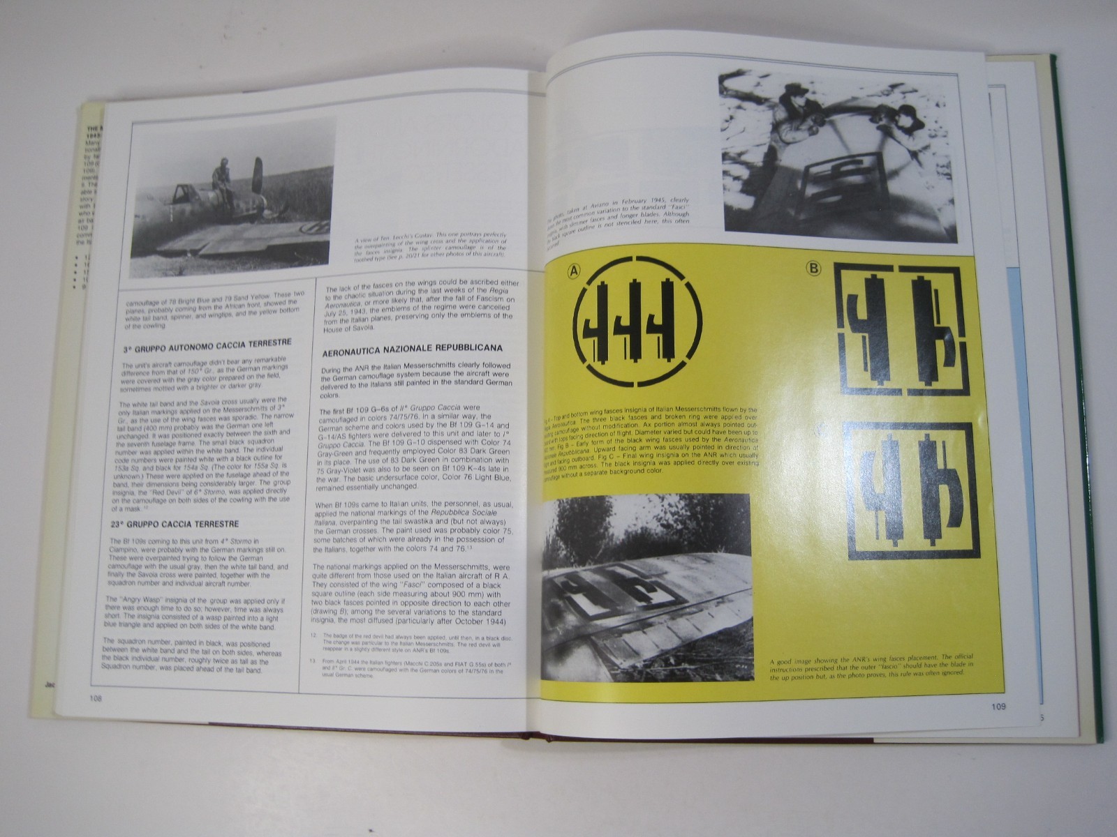 The Messerschmitt 109 in Italian Service 1943-1945 By Ferdinando D’amico HC 1985