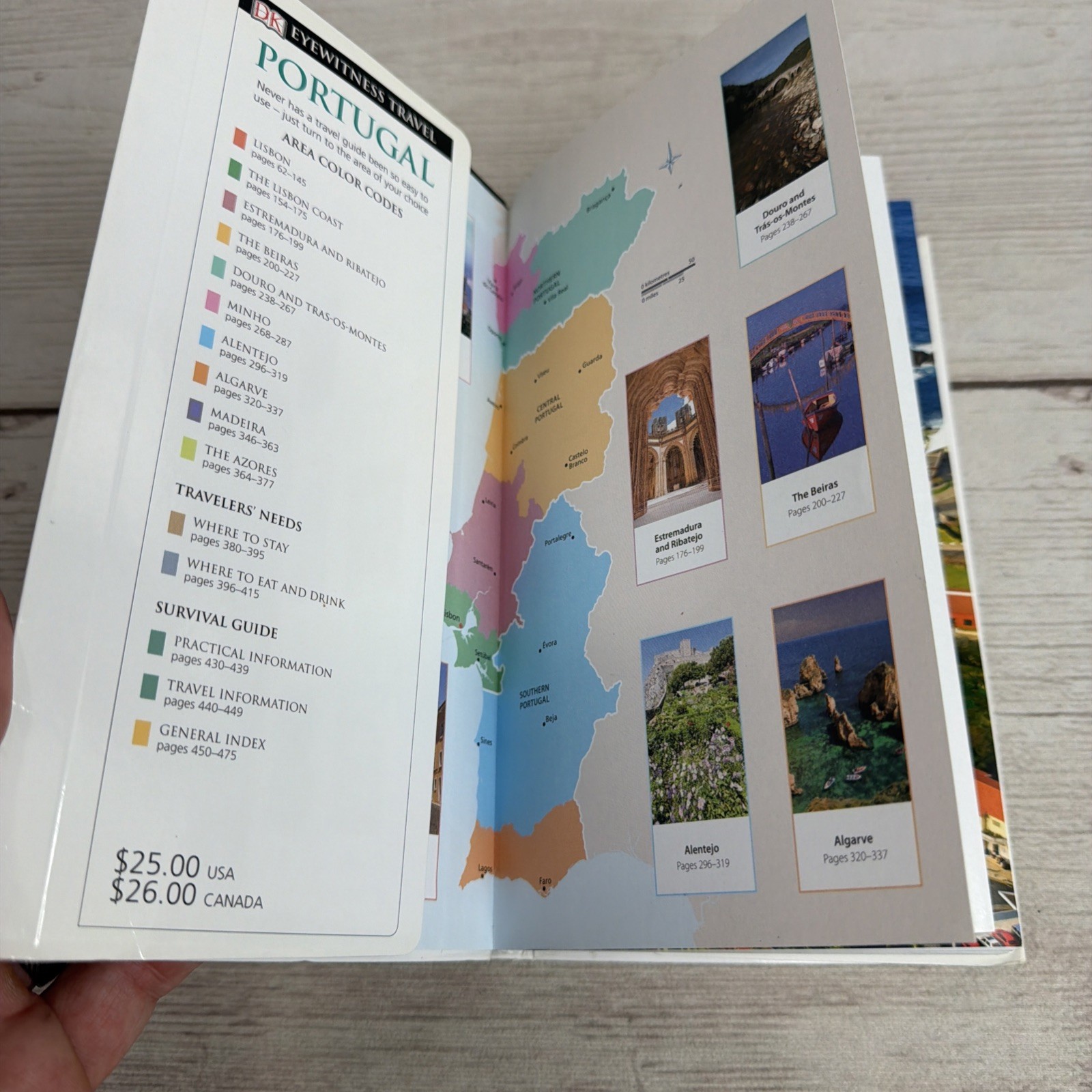 DK Eyewitness Travel Guide: Portugal – Flexibound – VERY GOOD Free Shipping!