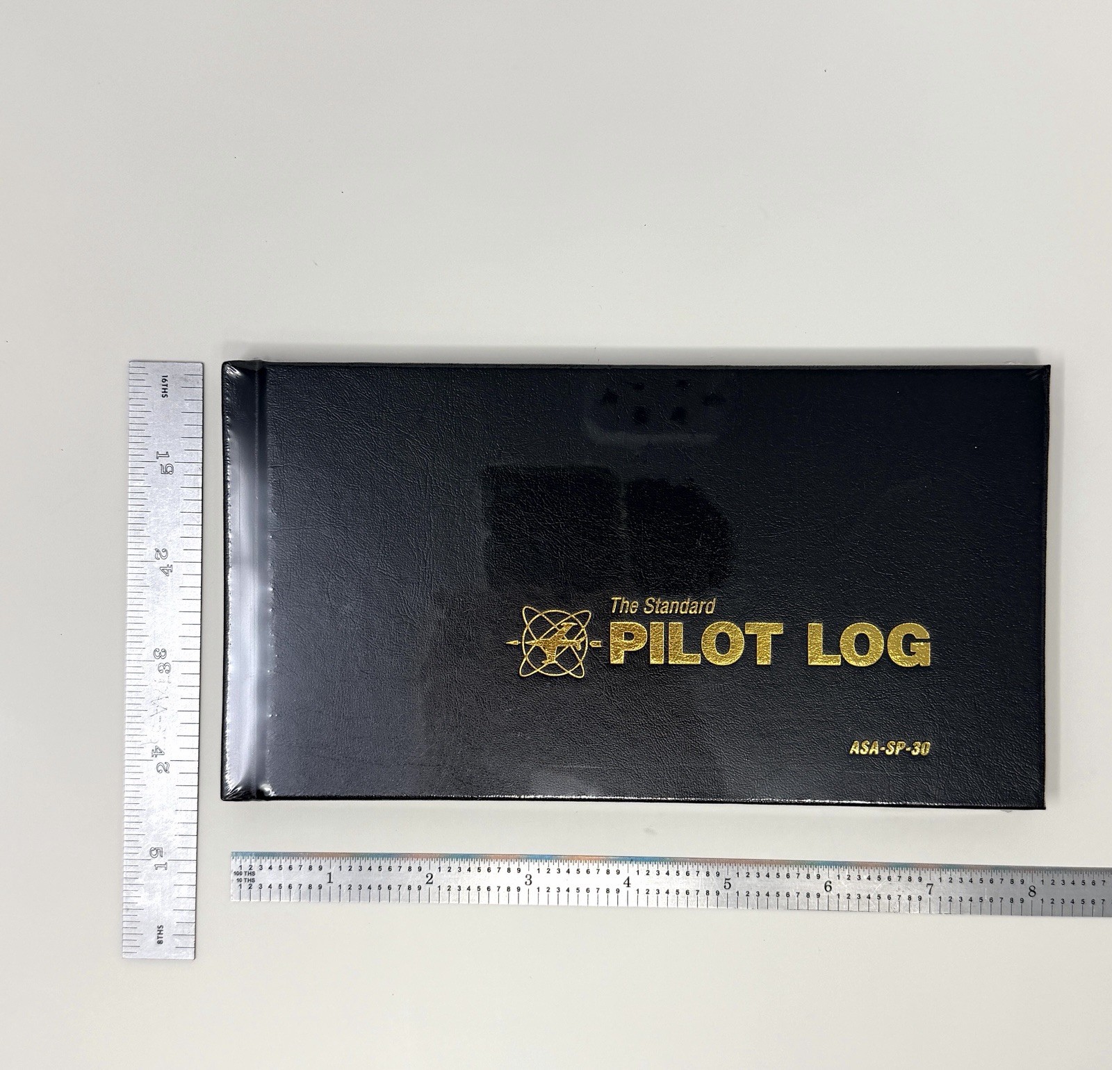 The Standard Pilot Log (Black) ASA-SP-30 Hardcover Logbook