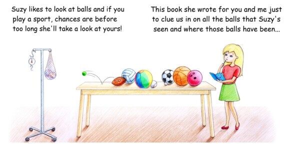 Suzy Likes to Look at Balls HARD COVER–Physical Book