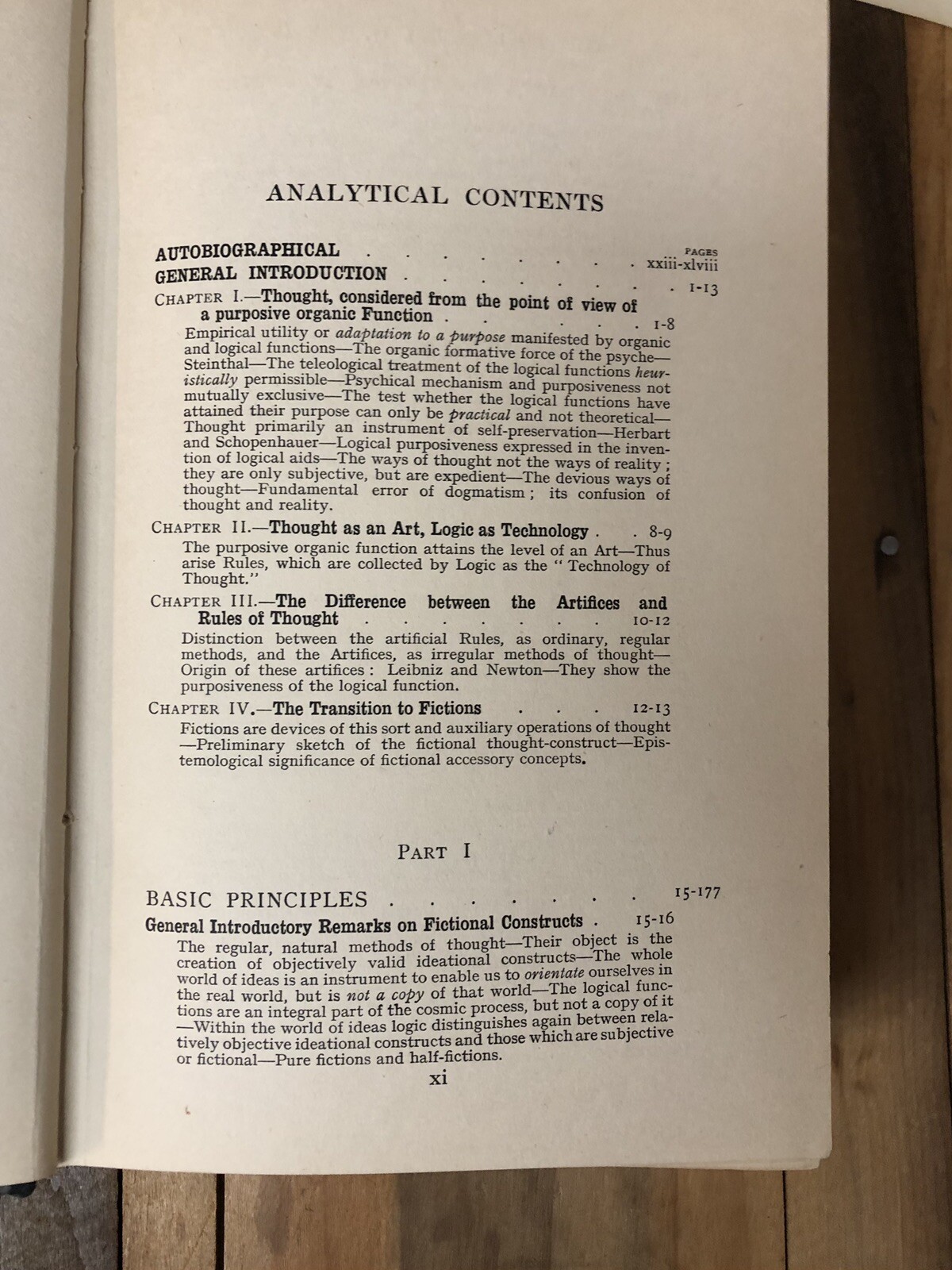 Vintage Psychology Book – Philosophy of As If – by Ogden 1920’s Positivism
