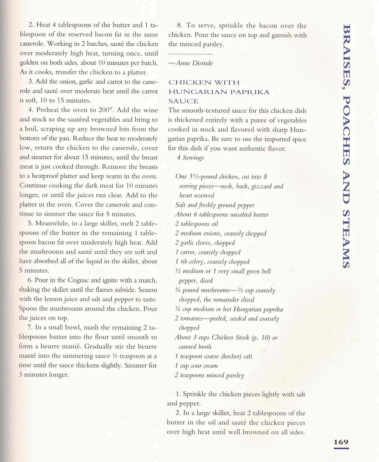 Chicken Collection by The Best of  Food & Wine Cookbook – 1992 – 276 pages