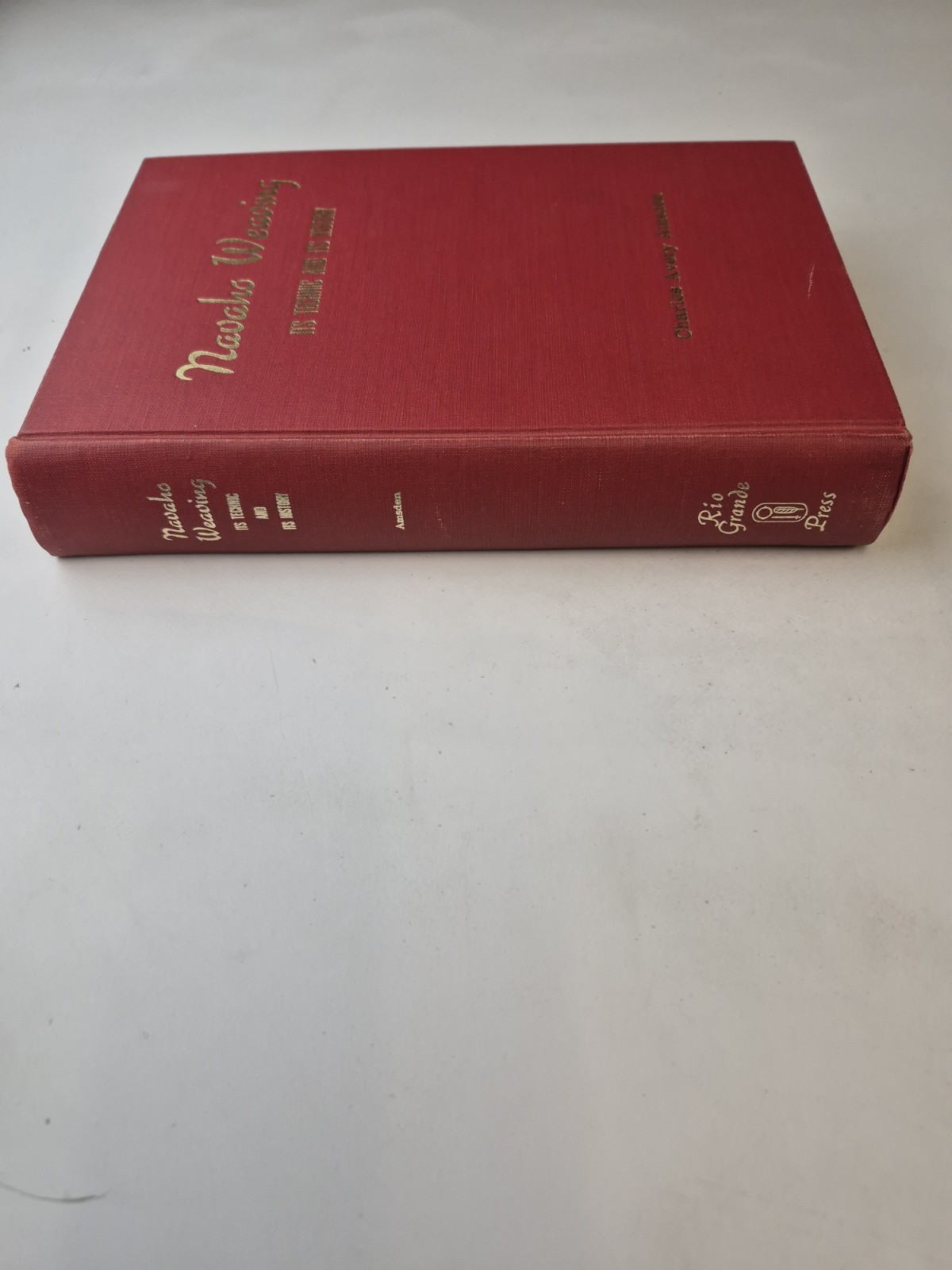 Navaho Weaving It’s Technic and It’s History Charles Avery Amsden 1964 1st Ed