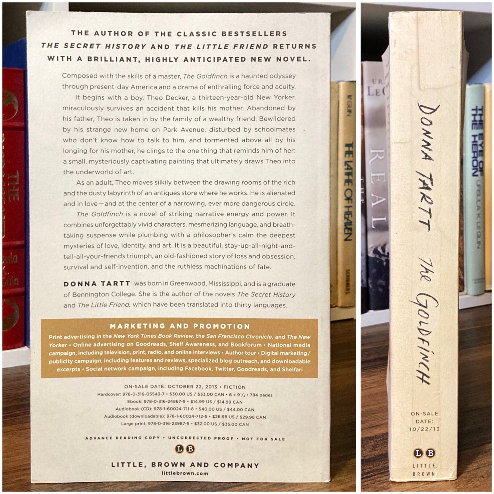 *ARC / Uncorrected Proof* The Goldfinch – Donna Tartt (Little Brown, 2013)