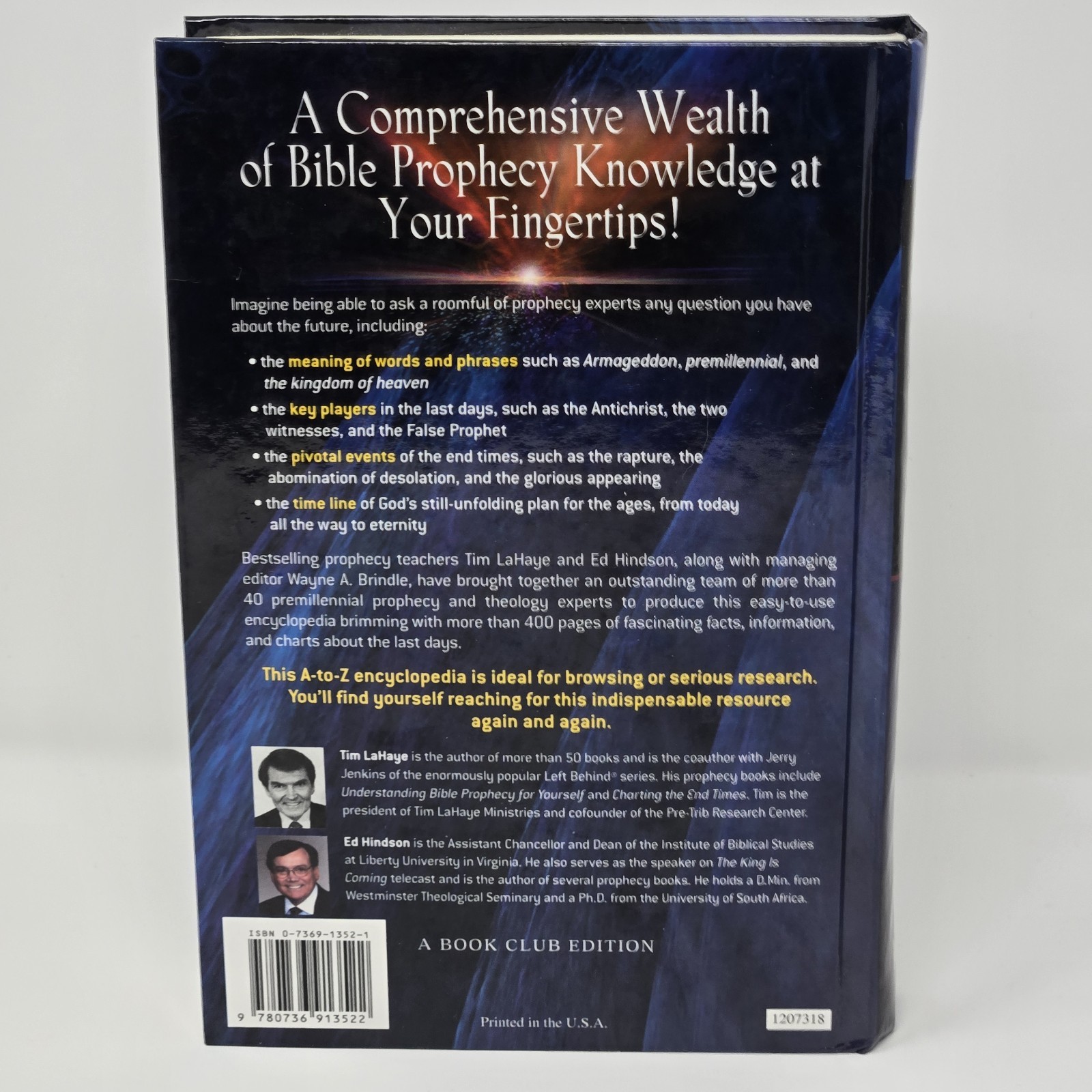 The Popular Encyclopedia of Bible Prophecy Tim LaHaye Ed Hindson Hardcover
