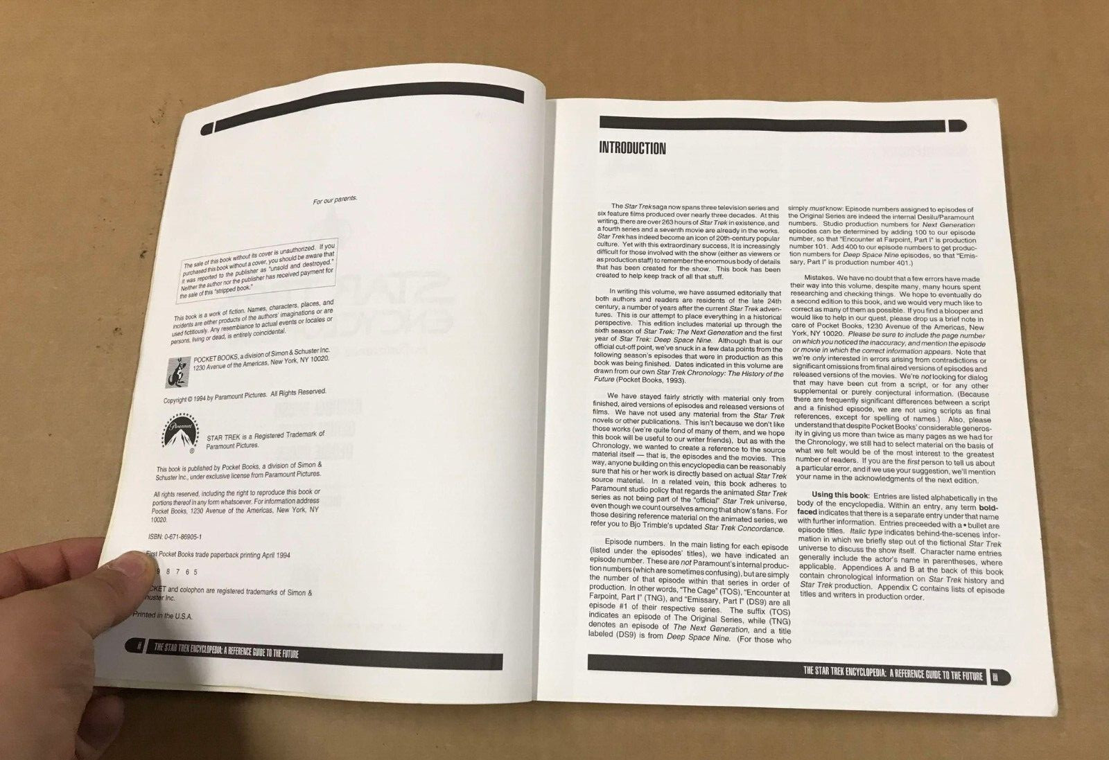 The Star Trek Encyclopedia by Michael Okuda,Denise Okuda,Debbie Mirek- 396 Pages