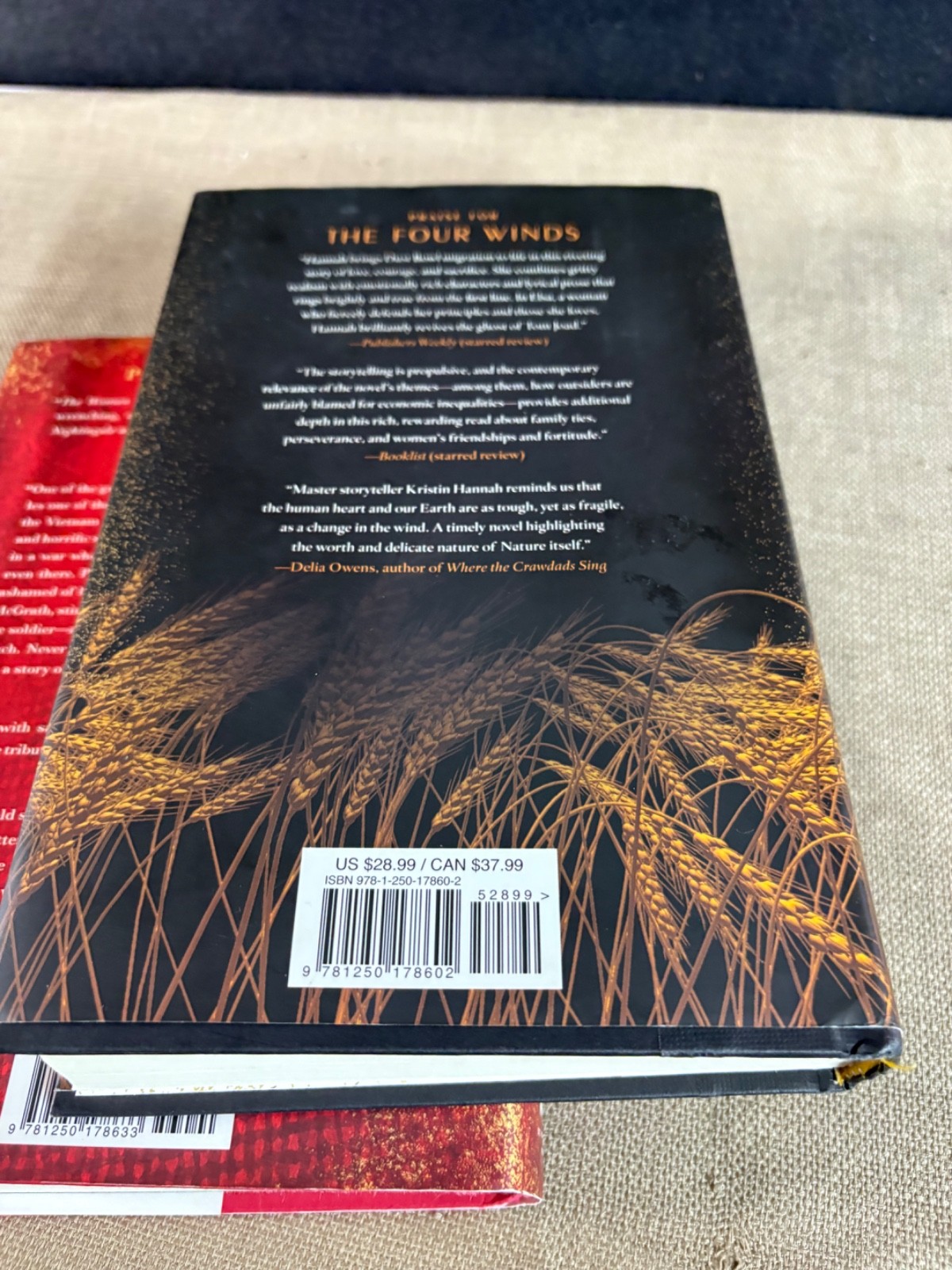 Kristin Hannah Pair hardcover DJ Books The woman and The Four Winds