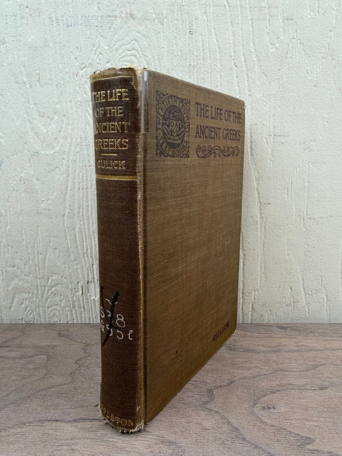 Life of Ancient Greeks Gulick 1929 Illustrated History D. Appleton Hardcover