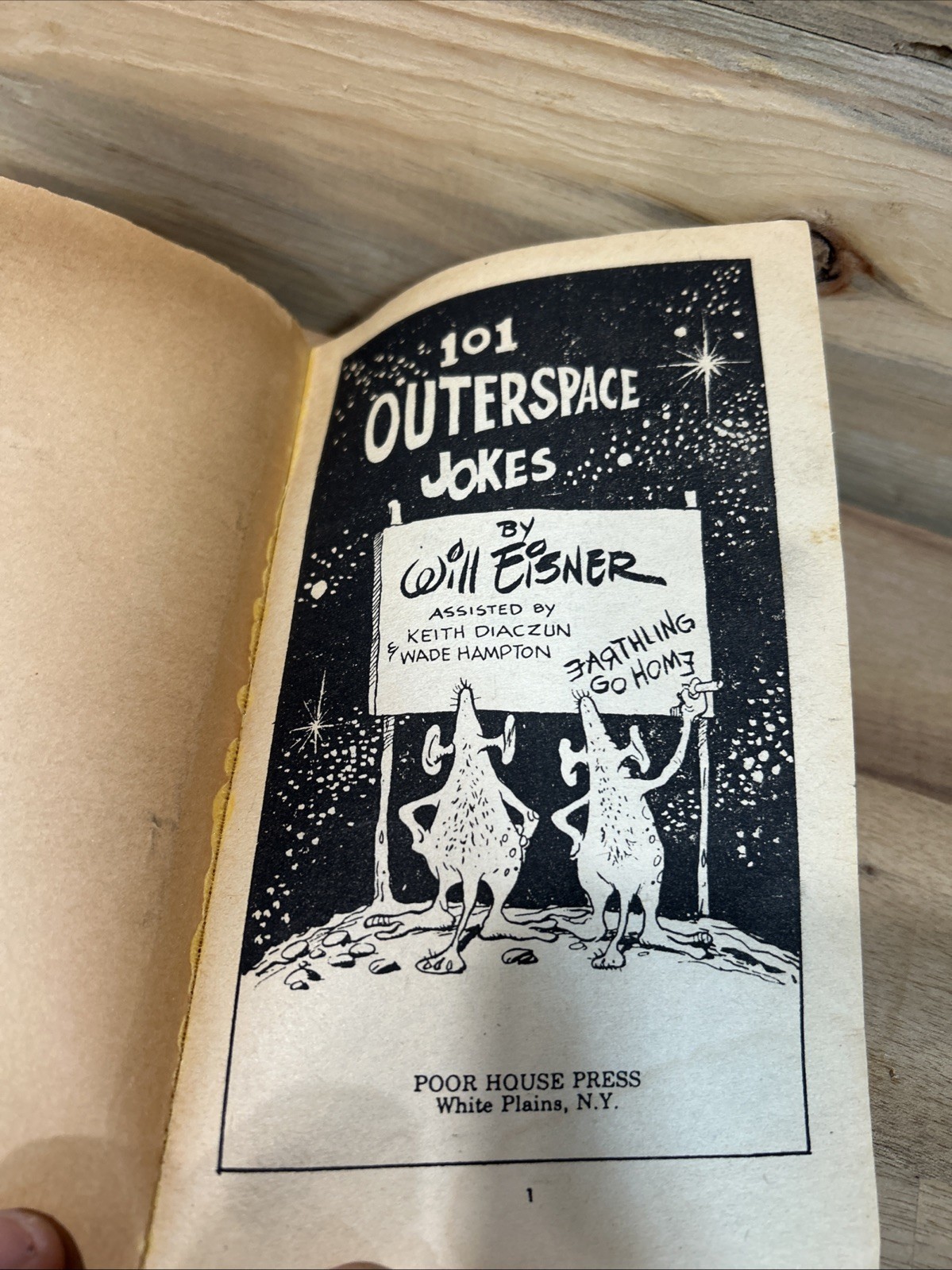 Vintage 1979 Will Eisner 101 OUTERSPACE JOKES Paperback Book VERY RARE!!