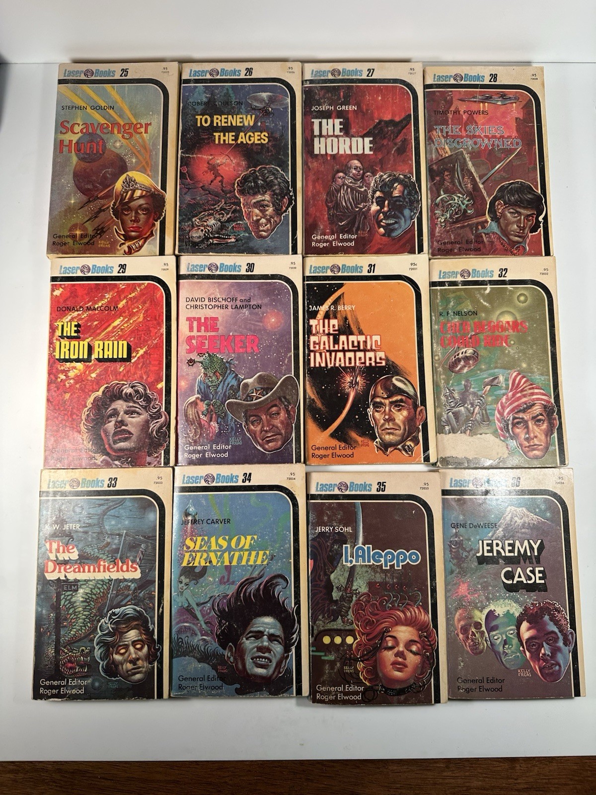 Huge Lot Of 55 Laser Books 1970s Vintage Science Fiction Paperbacks Incl #s 1-54