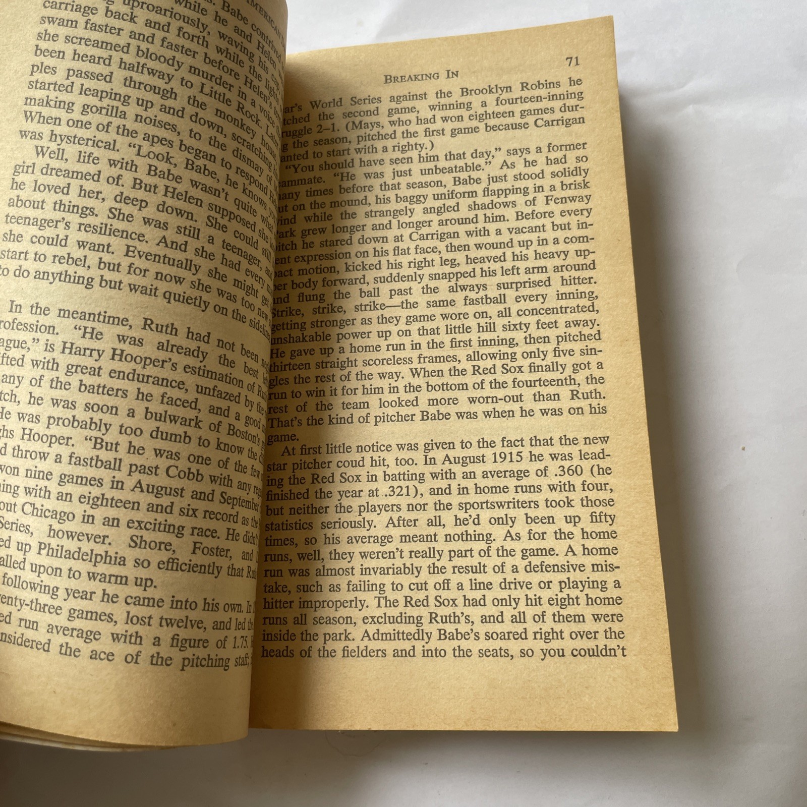 Babe Ruth & The American Dream (1974)Ken Sobol / Paperback – 269 Pages