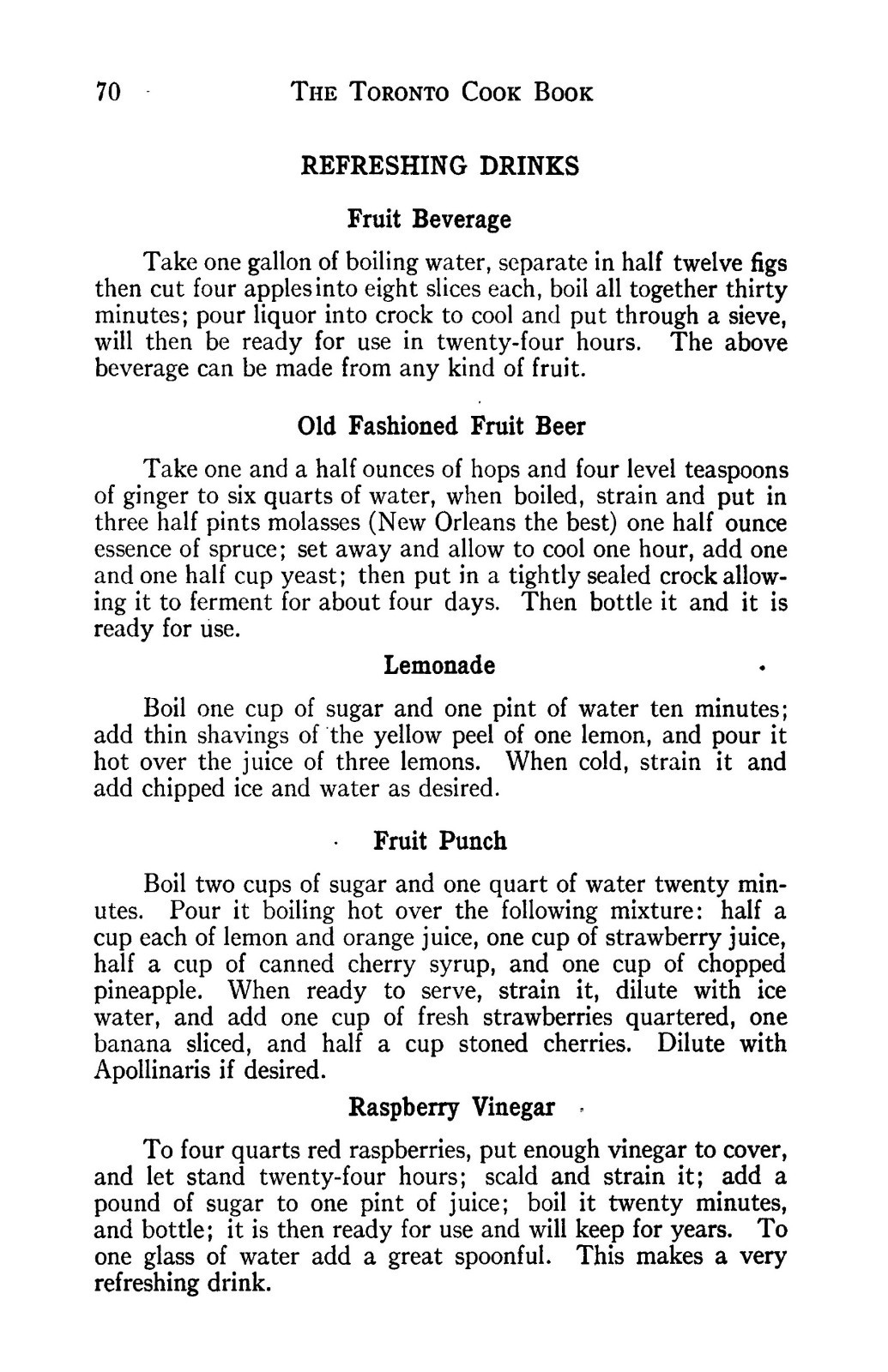 1915 The Toronto Vintage Cook Book 350 Pages