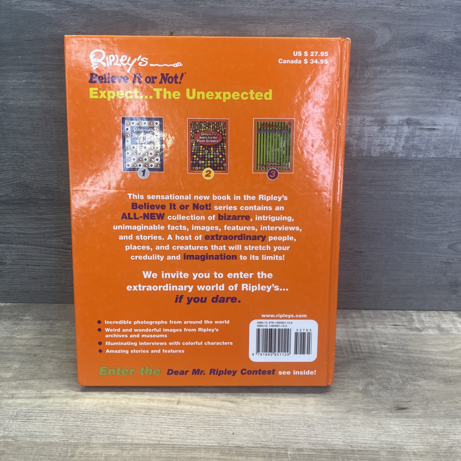 Ripleys Believe It Or Not Expect the Unexpected – Hardcover – VERY GOOD