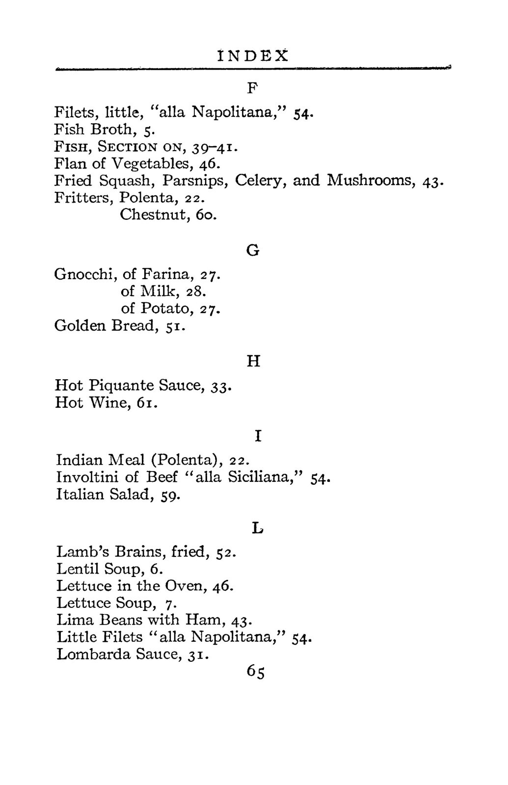 1912 Simple Italian Cookery Vintage Cook Book 72 Pages
