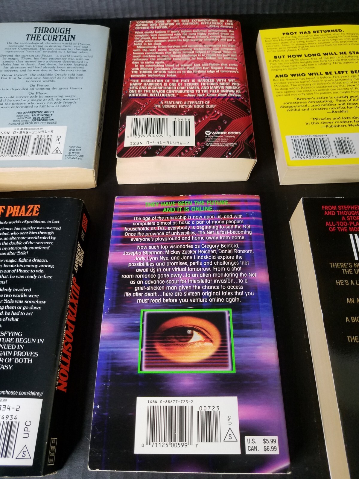 Lot Of 8 Mixed Titles & Authors Science Fiction & Fantasy PB Novels 1980s 1990s