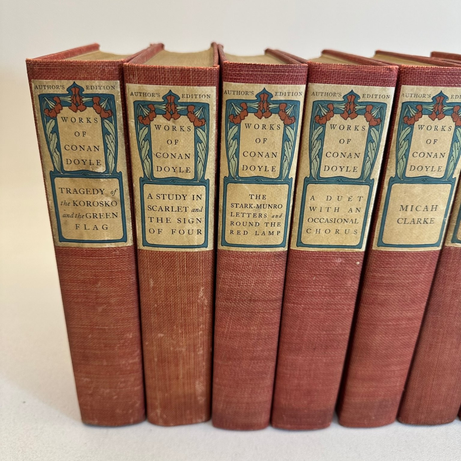 Works of Conan Doyle Author’s Edition 12 Vol. D. Appleton & Co. Mystery Fiction