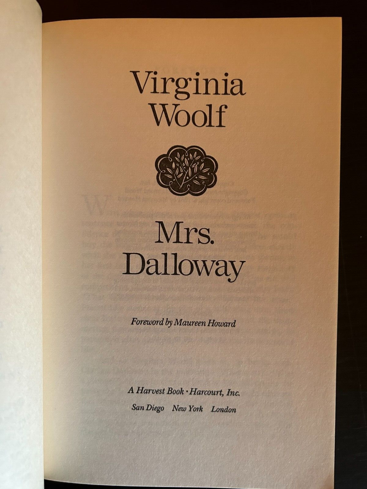 Mrs. Dalloway – a novel by Virginia Woolf