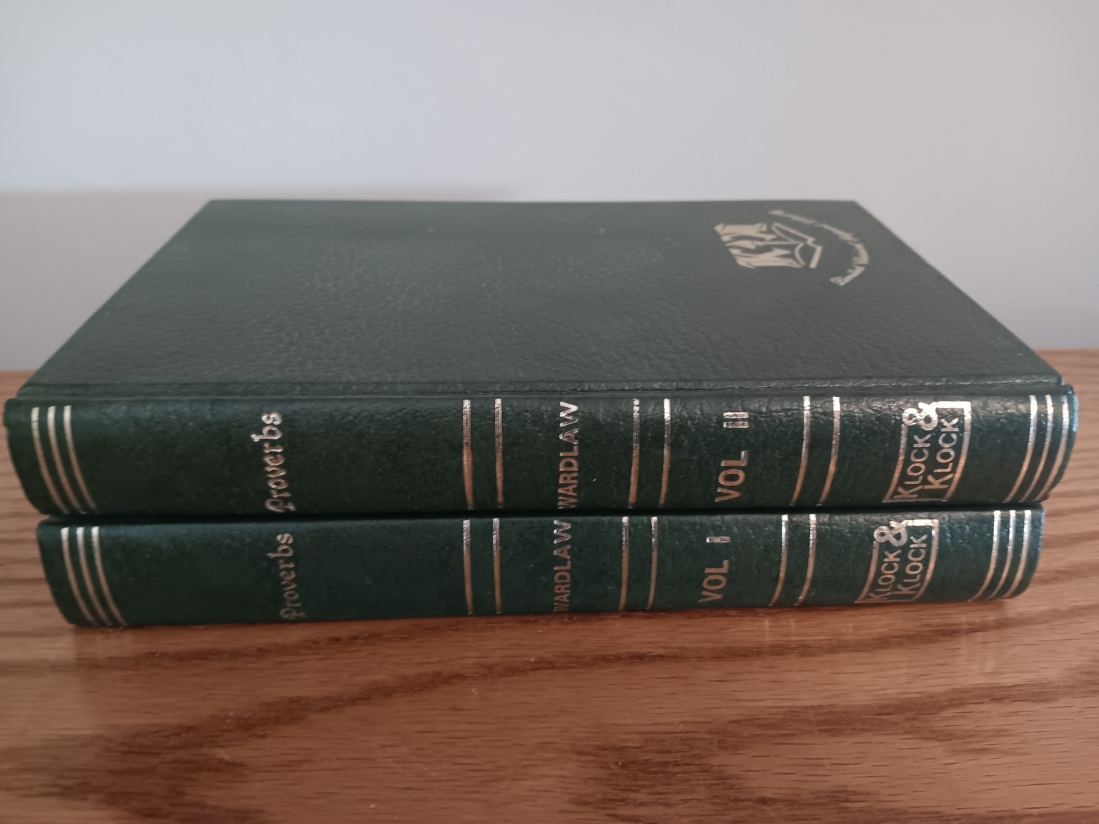 Lectures On Proverbs 2 Volume Set Ralph Wardlaw Klock & Klock Read Description