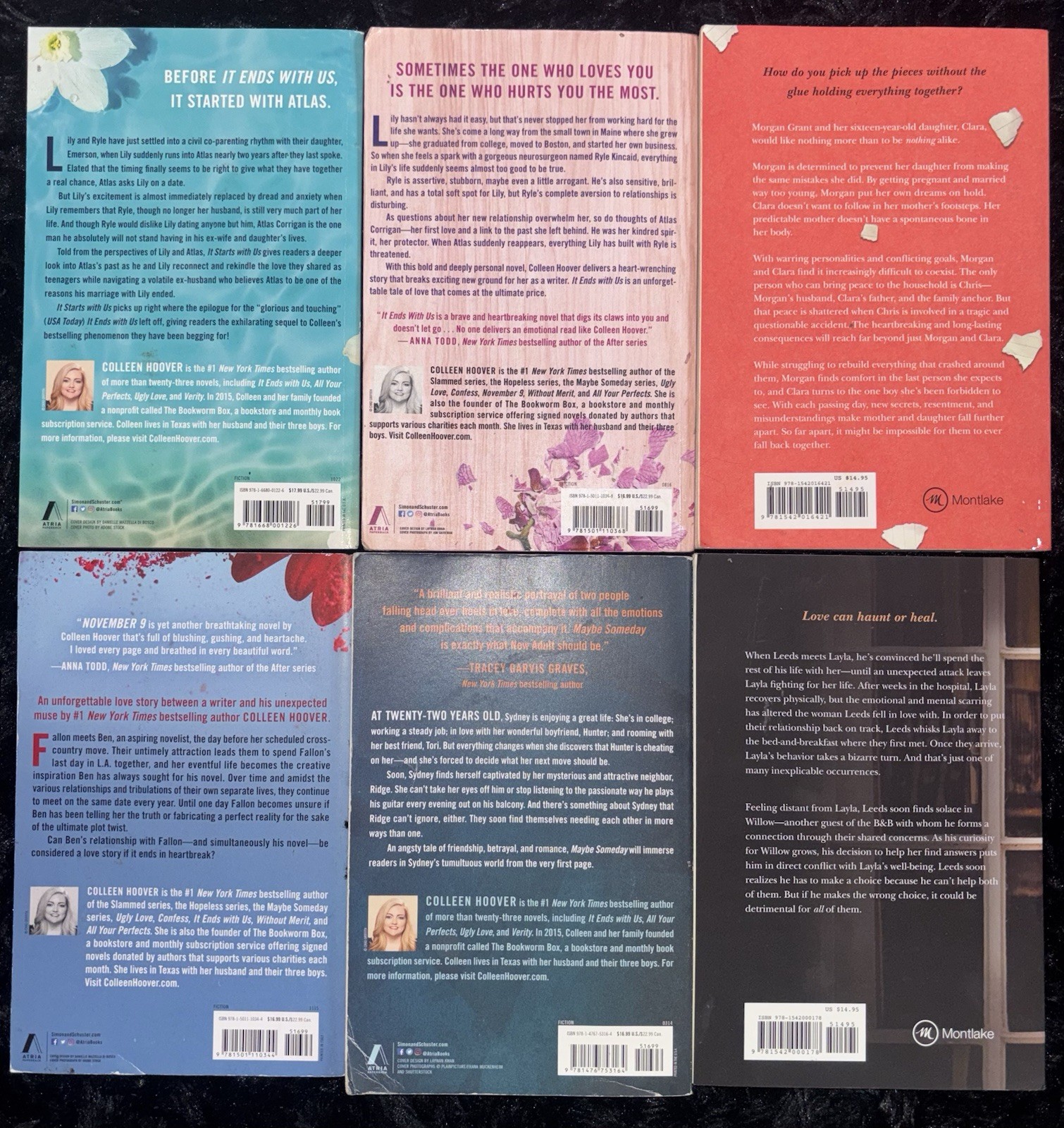Colleen Hoover Book Lot – 6 Paperback Novels – Bestselling Romance Collection