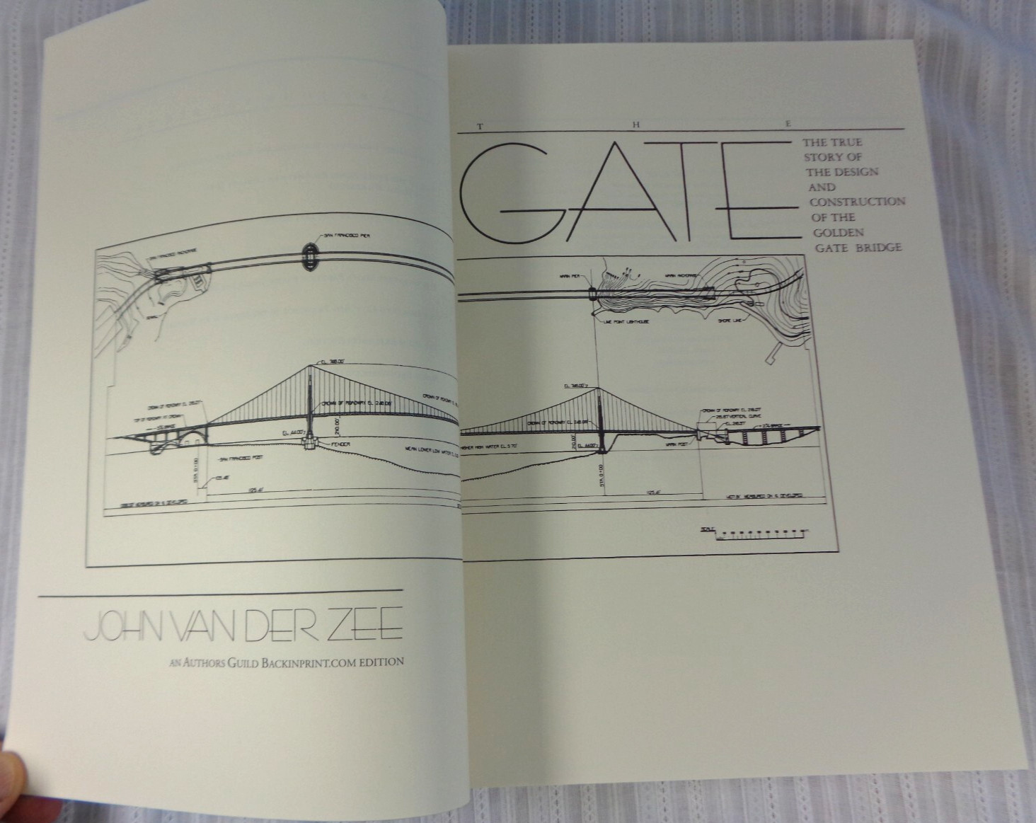 THE GATE TRUE STORY OF DESIGN AND CONSTRUCTION GOLDEN BRIDGE John Van Der Zee VG