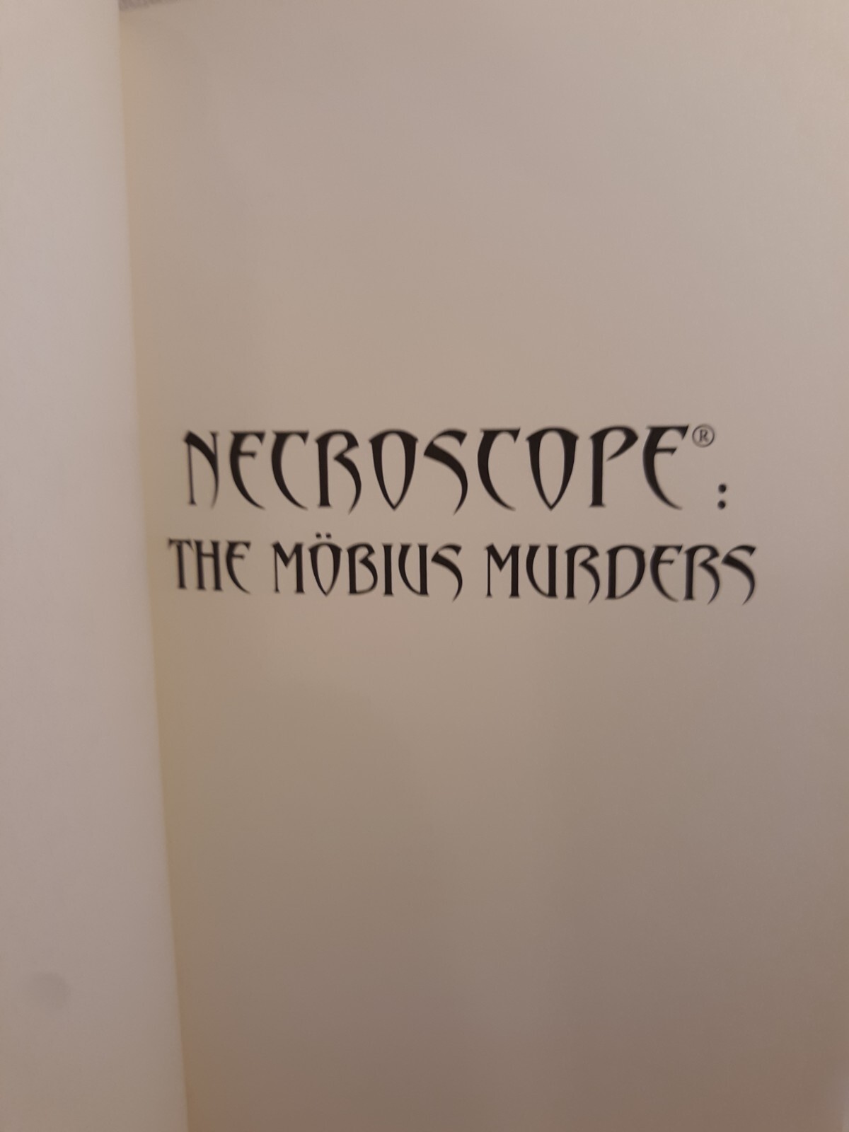 Brian Lumley Necroscope The Mobius Murders Harcover Illustrated By Bob Eggleton