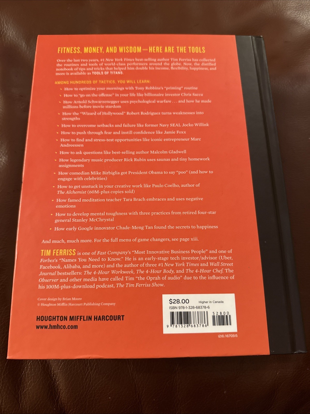SIGNED Timothy Ferriss Tools of Titans Hardcover Book NEW