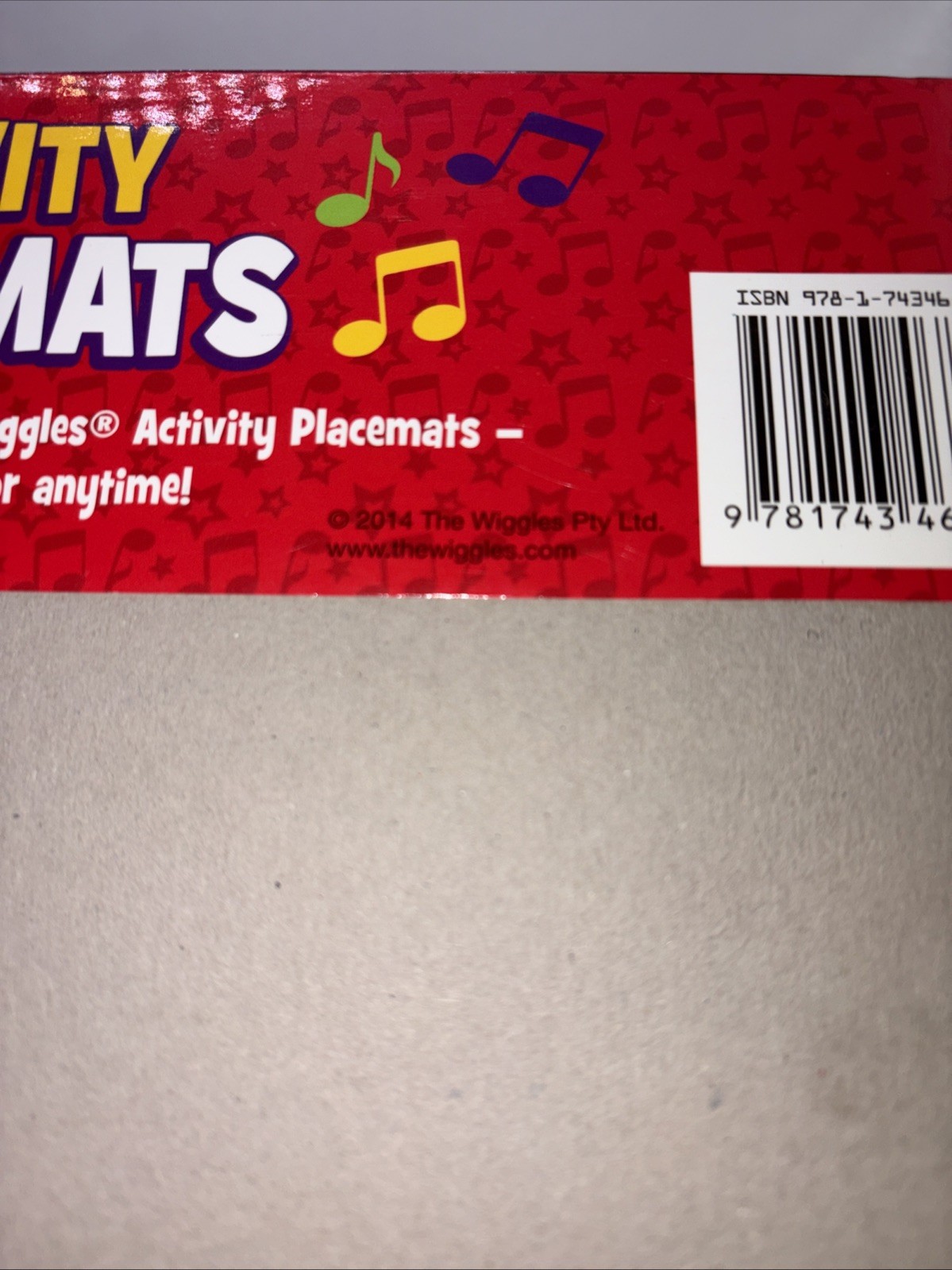 The Wiggles 2014 Coloring & Activity Placemats Book Unused 36 Pages