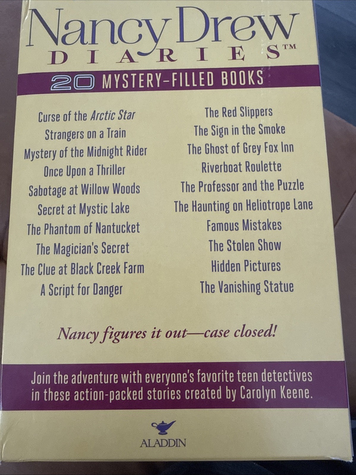 Nancy Drew Diaries By Carolyn Keene #1-20 Box Set