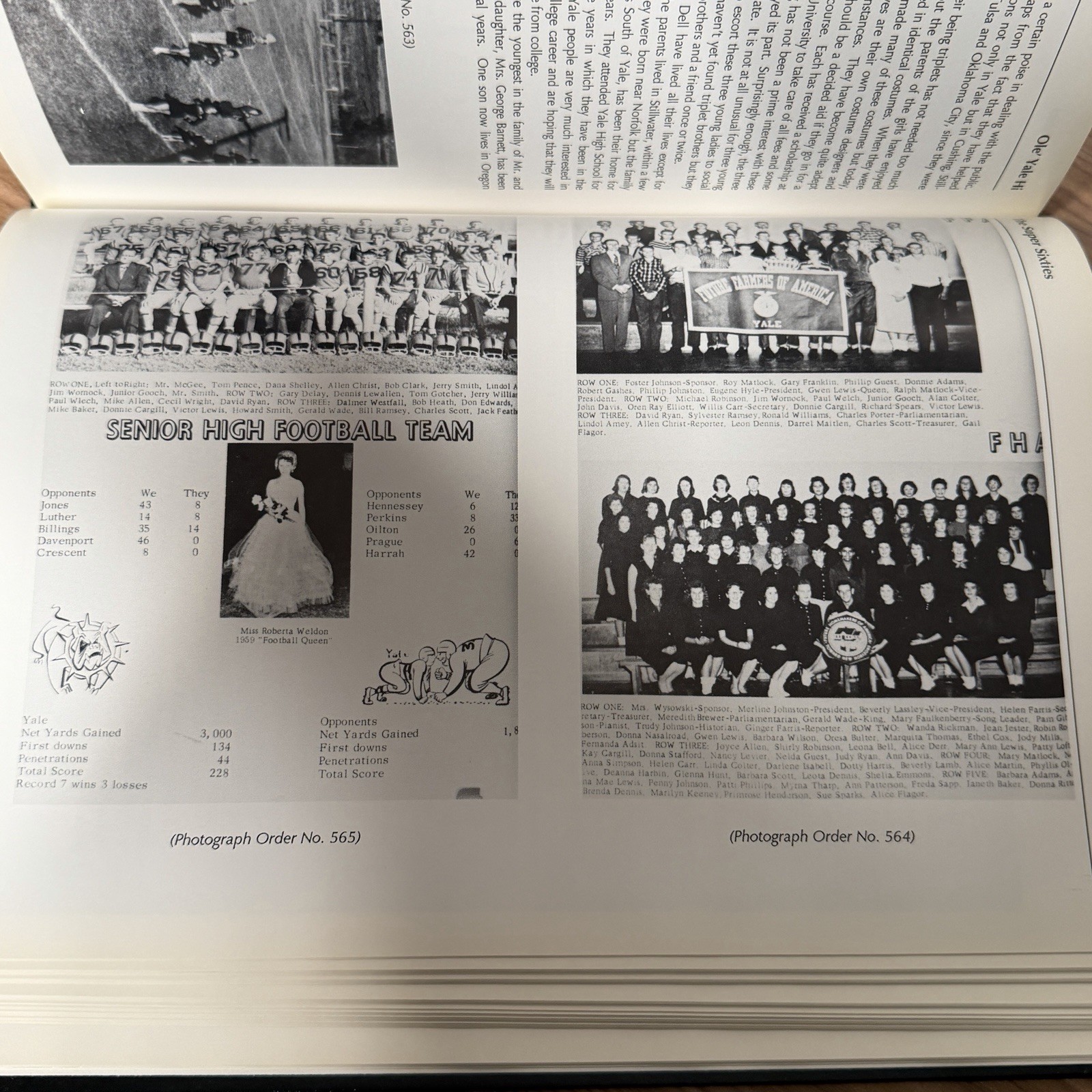 Ole‘ Yale High 1919-1987 Oklahoma High School Yearbook History Payne County HB