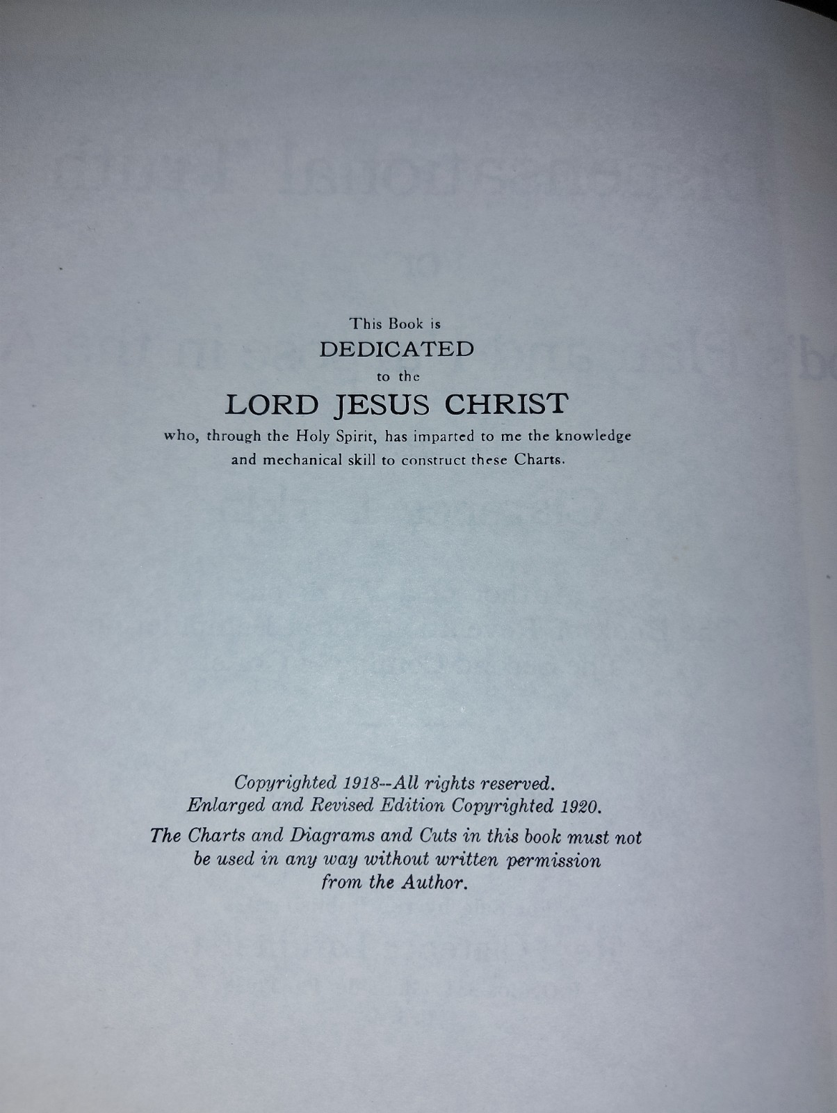 The Greatest Book on Dispensational Truth in the World By Clarence Larkin c.1920