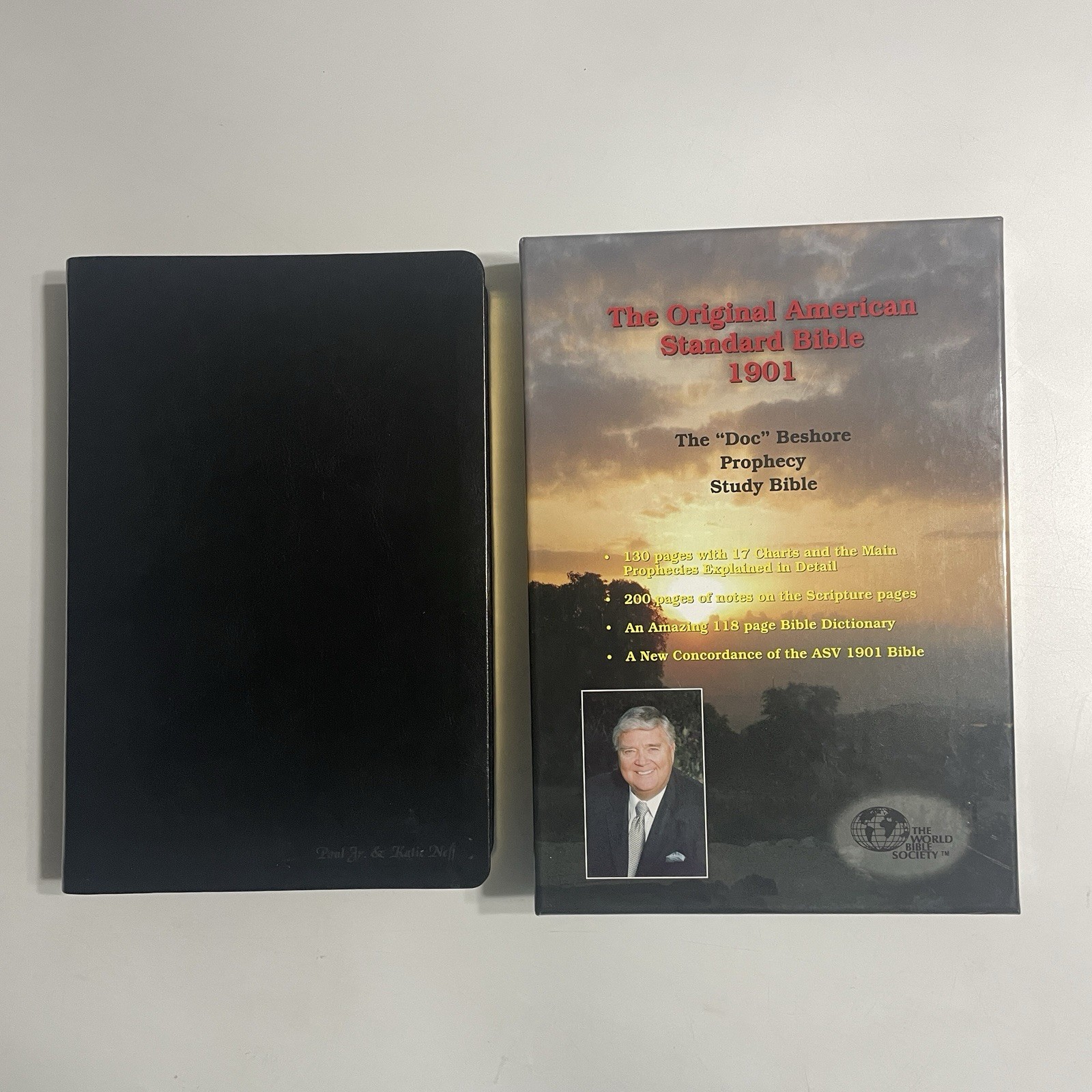Original American Standard Doc Beshore Prophecy Study Bible ASV 1901 Cowhide